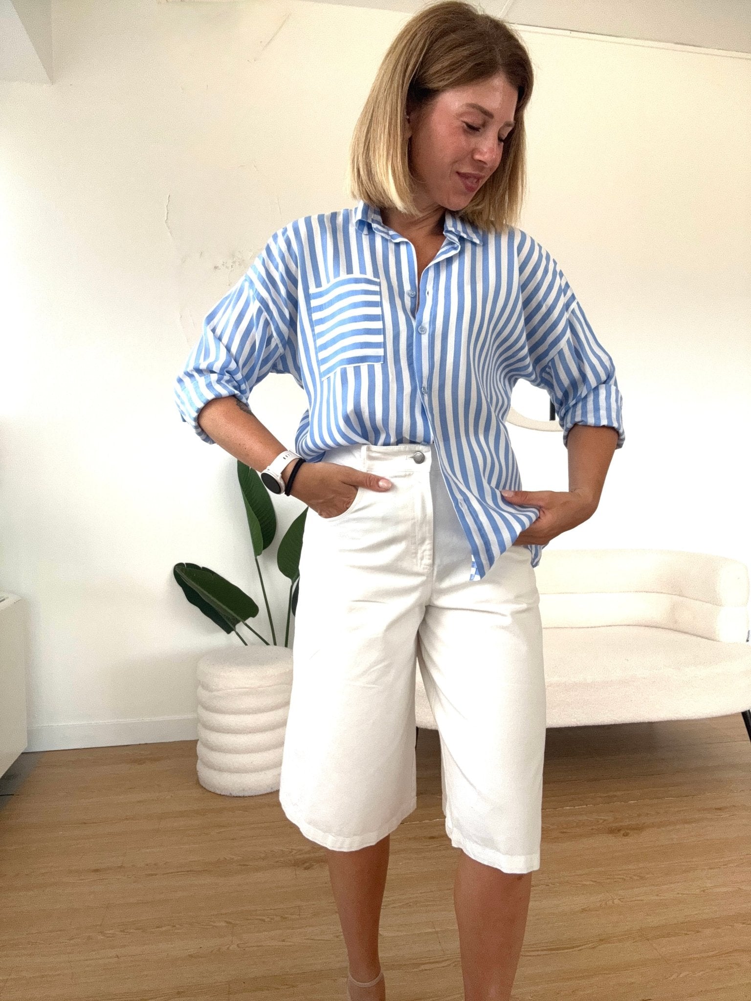 Camicia a righe over - G.Glamour