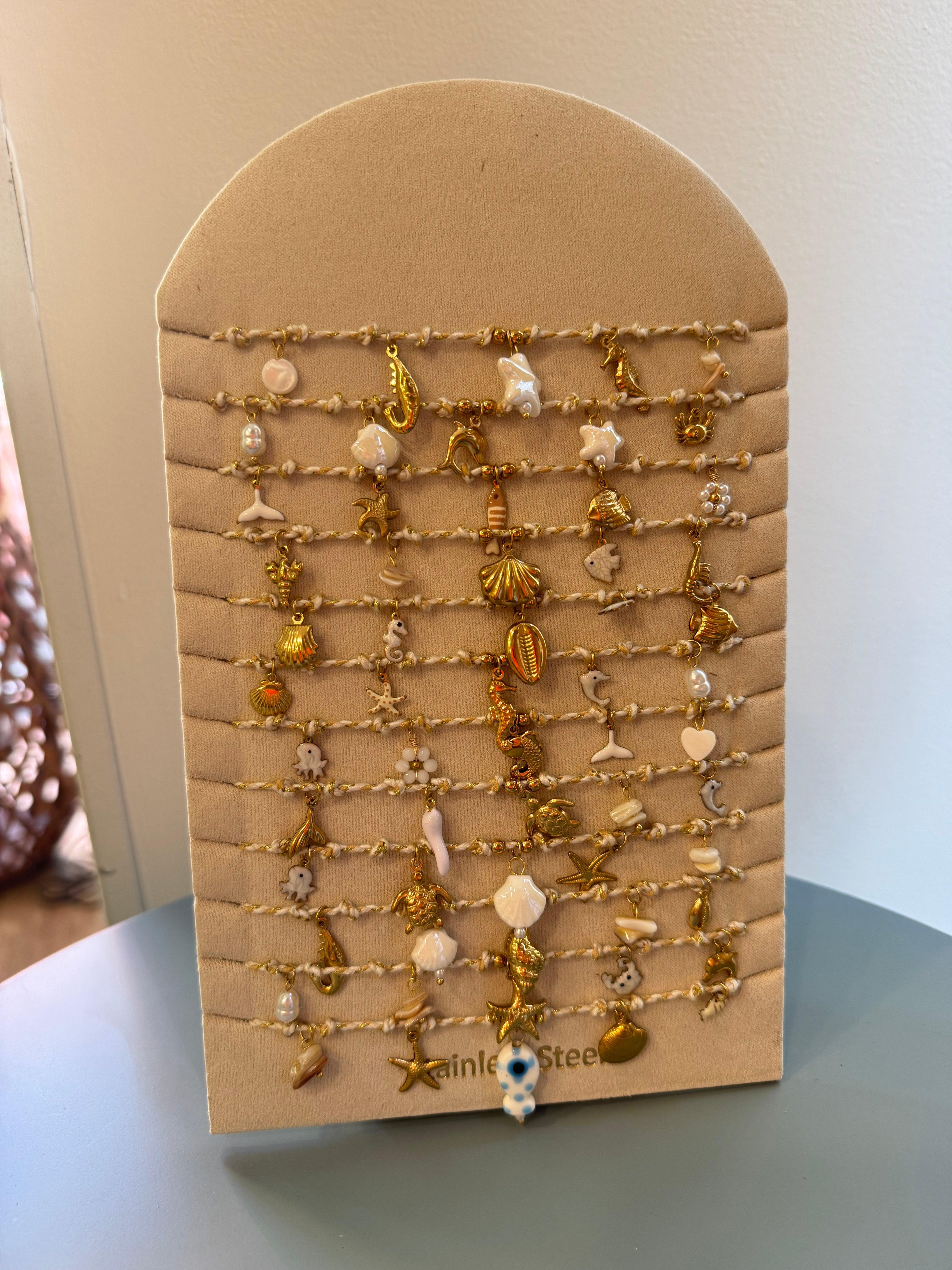 Collana portafortuna Mykonos Beige