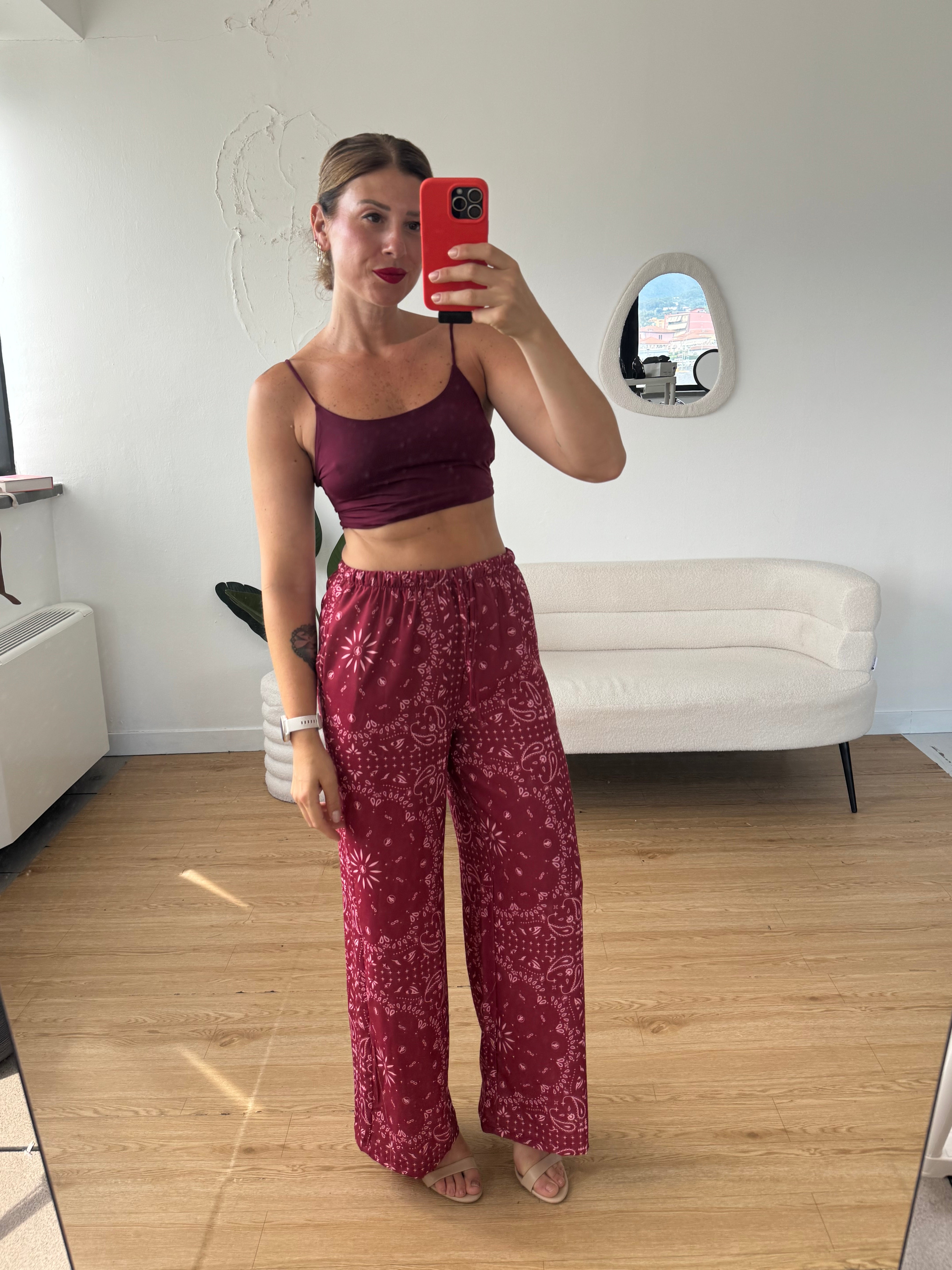 Crop top spallina sottile