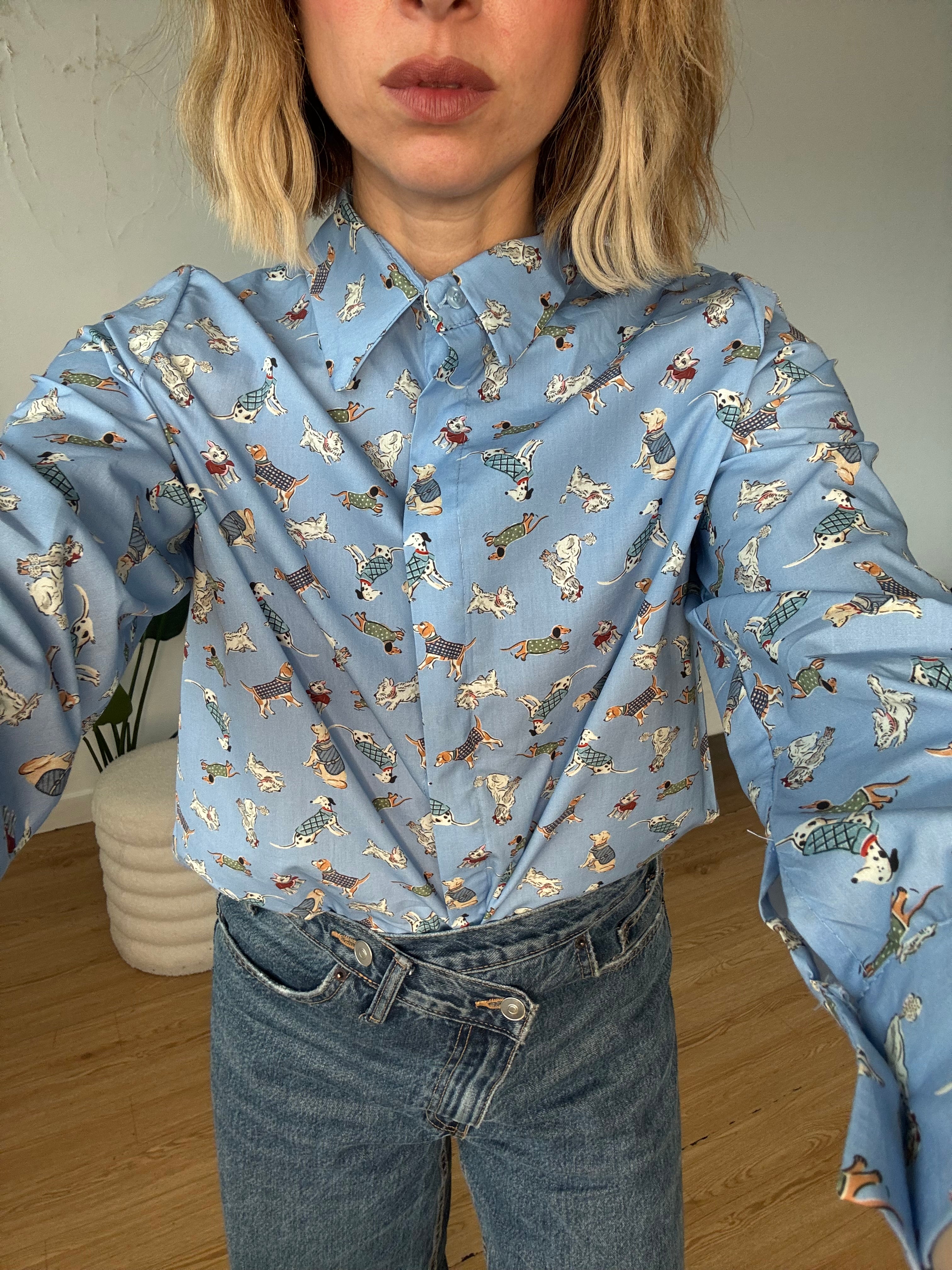 Camicia stampa cuccioli