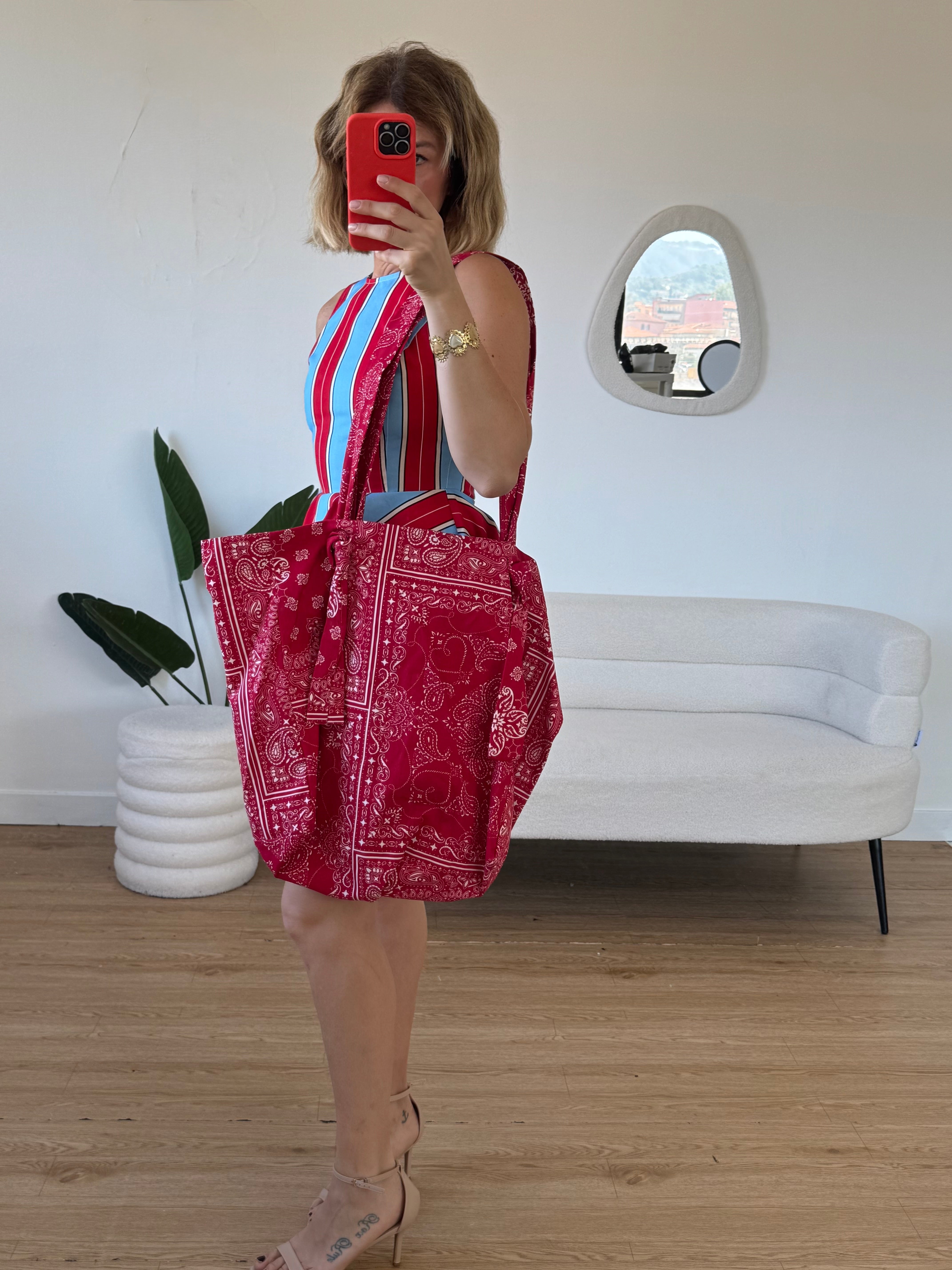 Maxi bag stampa bandana by Lumina