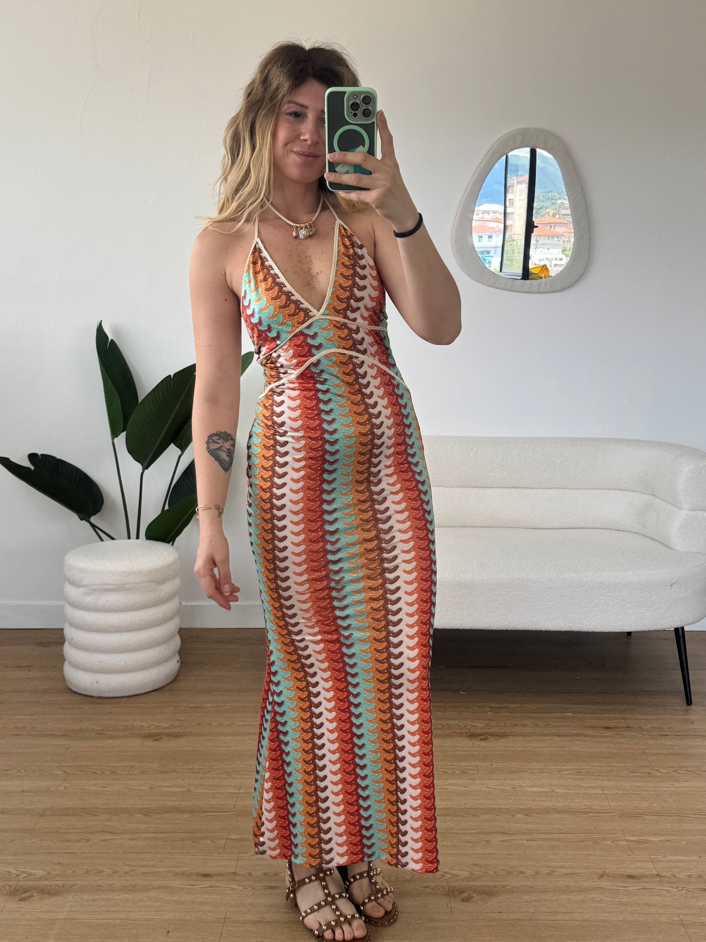 Abito lungo fantasia missoni