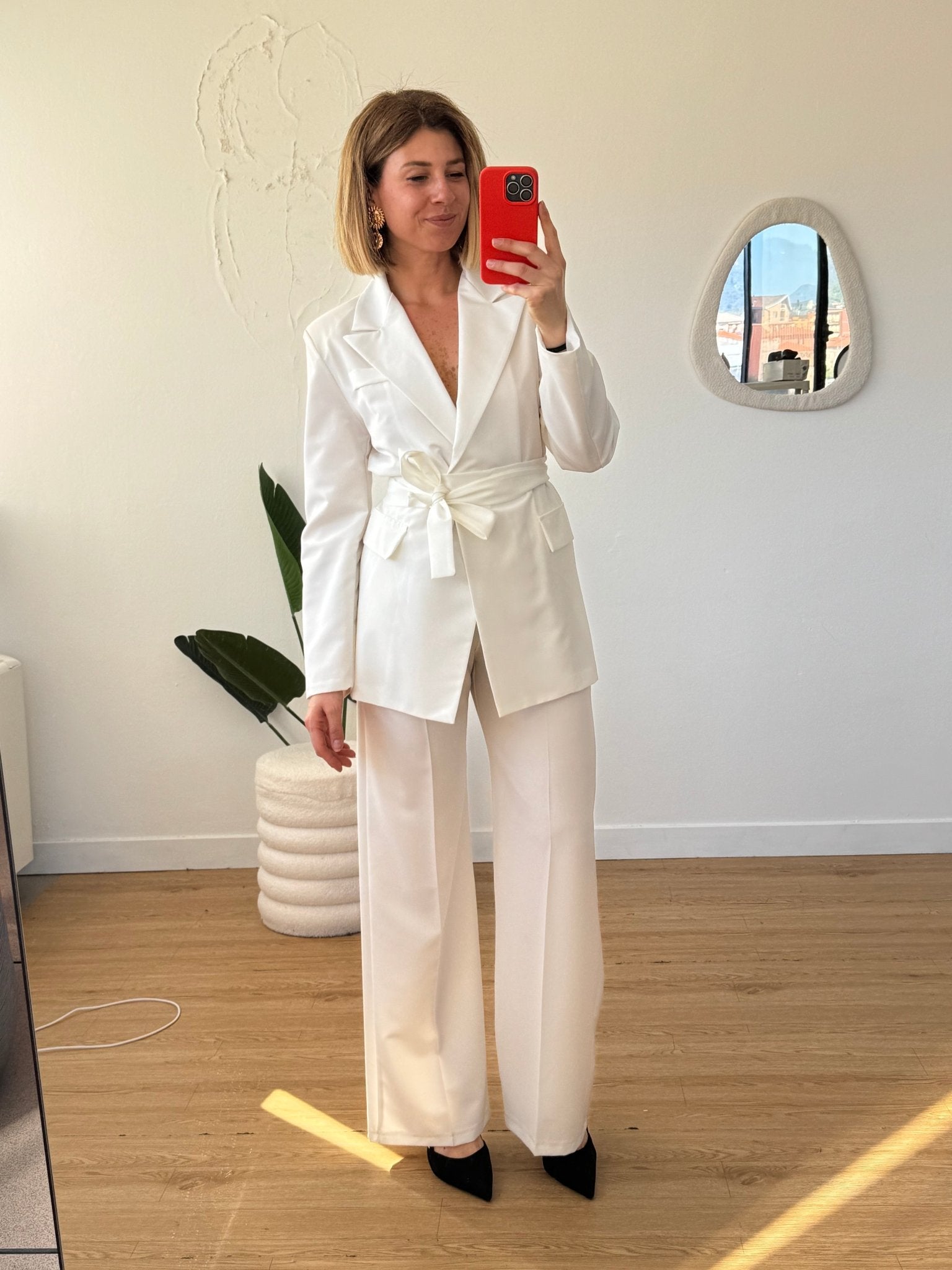 Tailleur giacca con cintura - G.Glamour