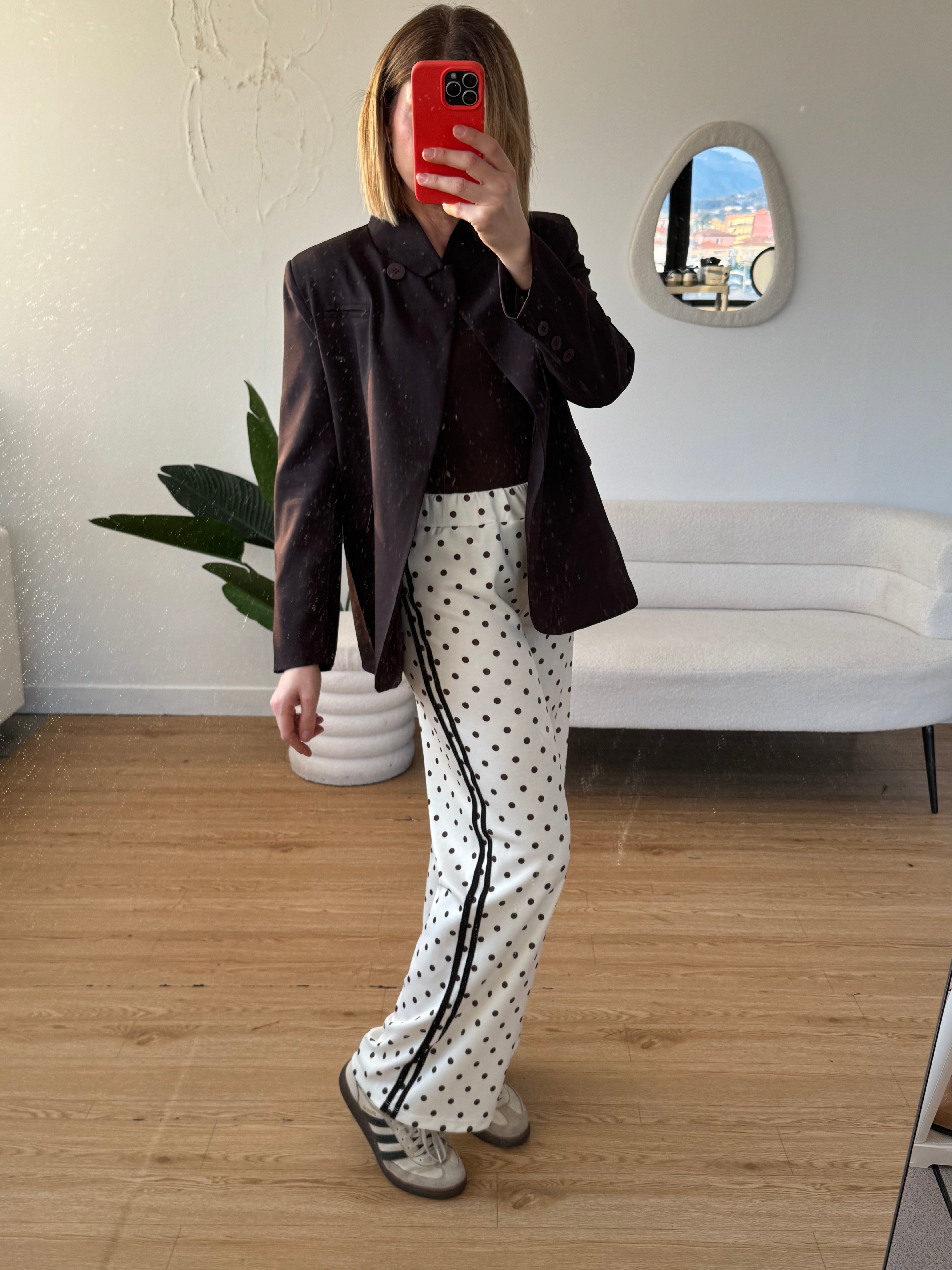 Jogger a pois a palazzo