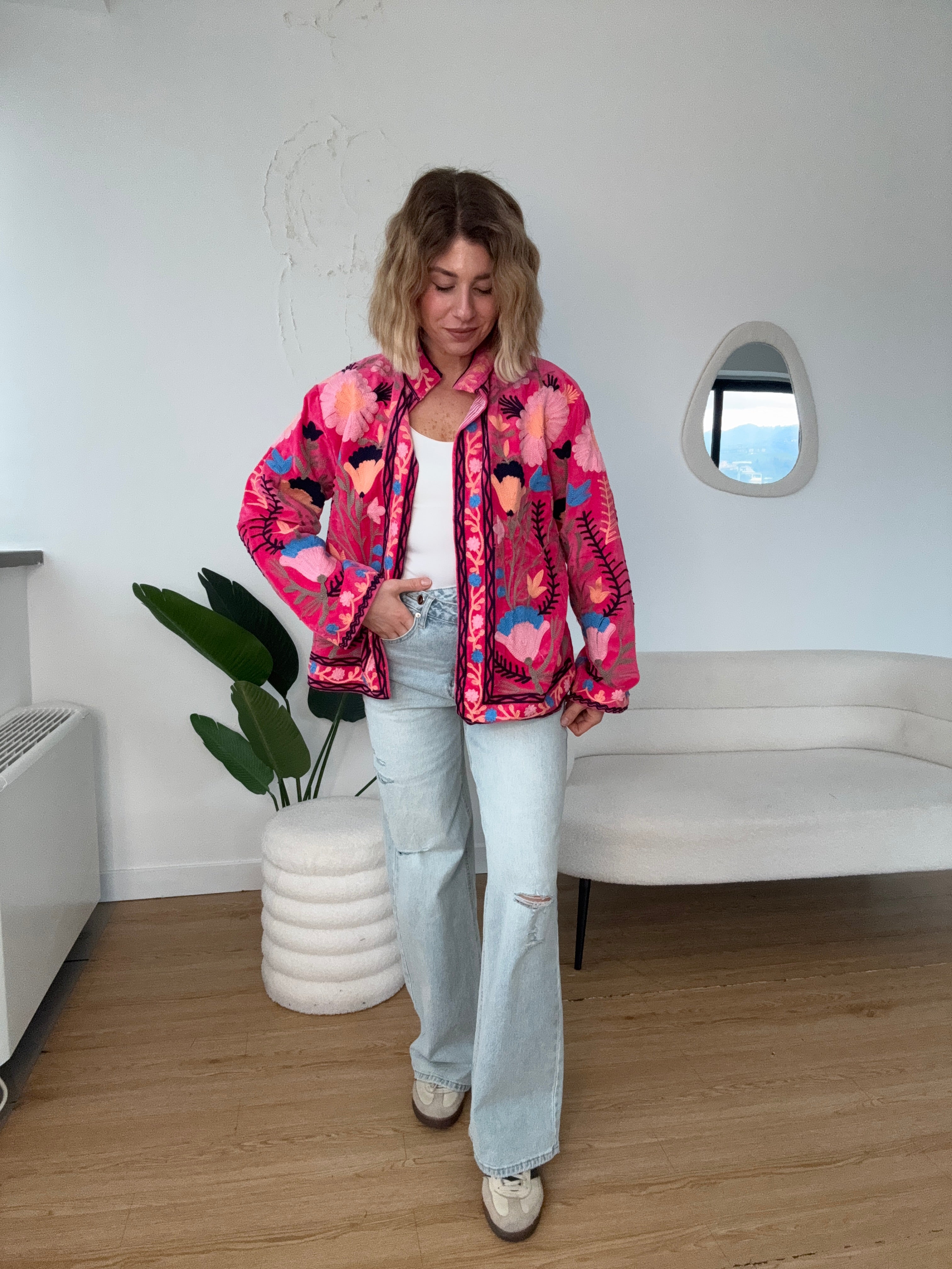 Giacca ricamata con fodera CINQUE