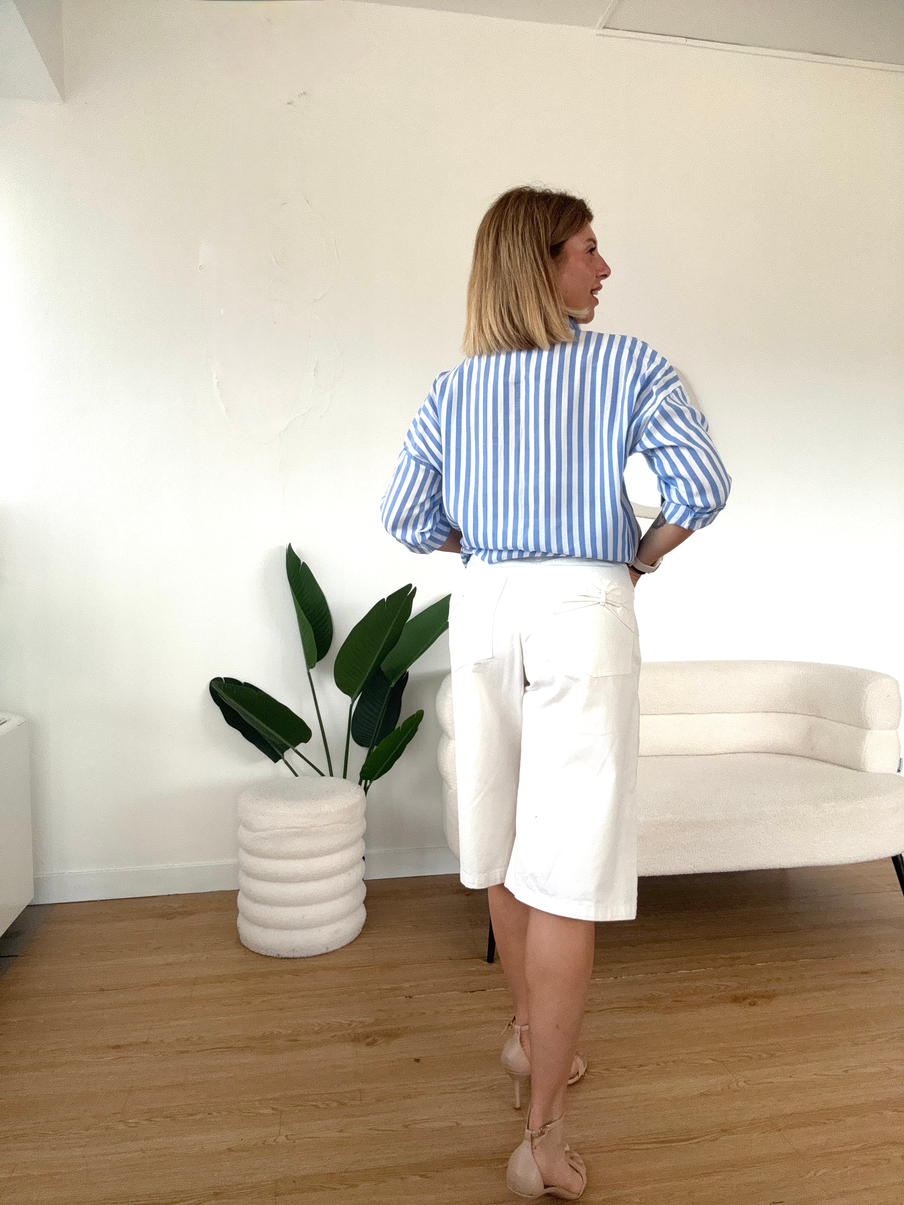 Camicia a righe over