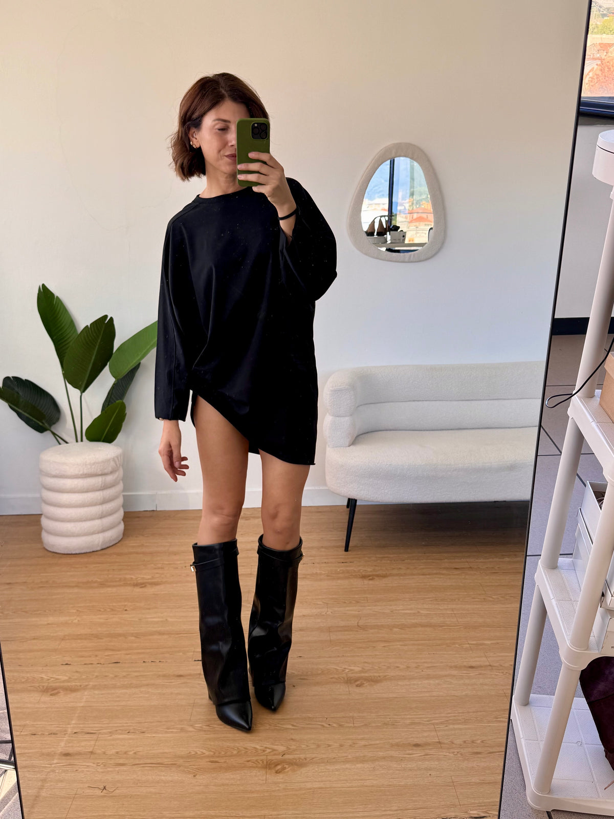 Abito oversize basic in cotone