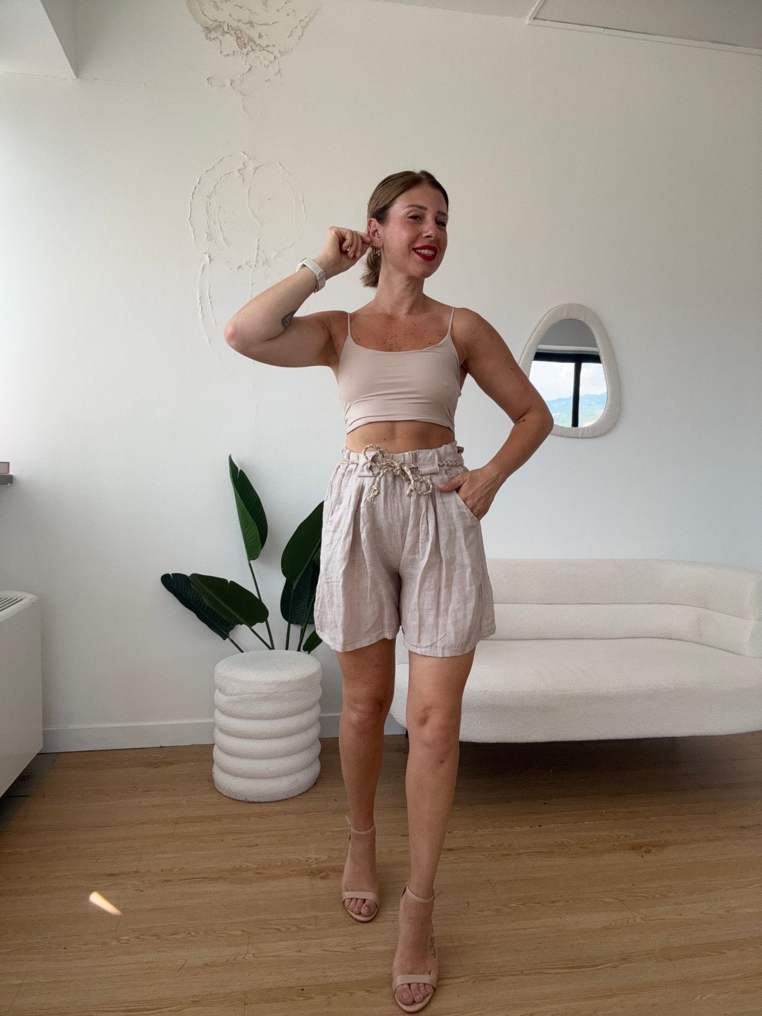 Crop top spallina sottile - G.Glamour