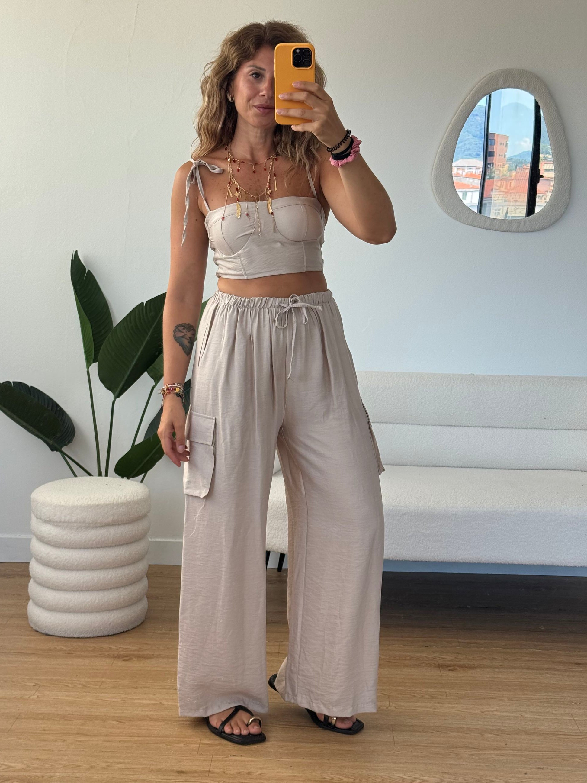 Completo pantaloni cargo