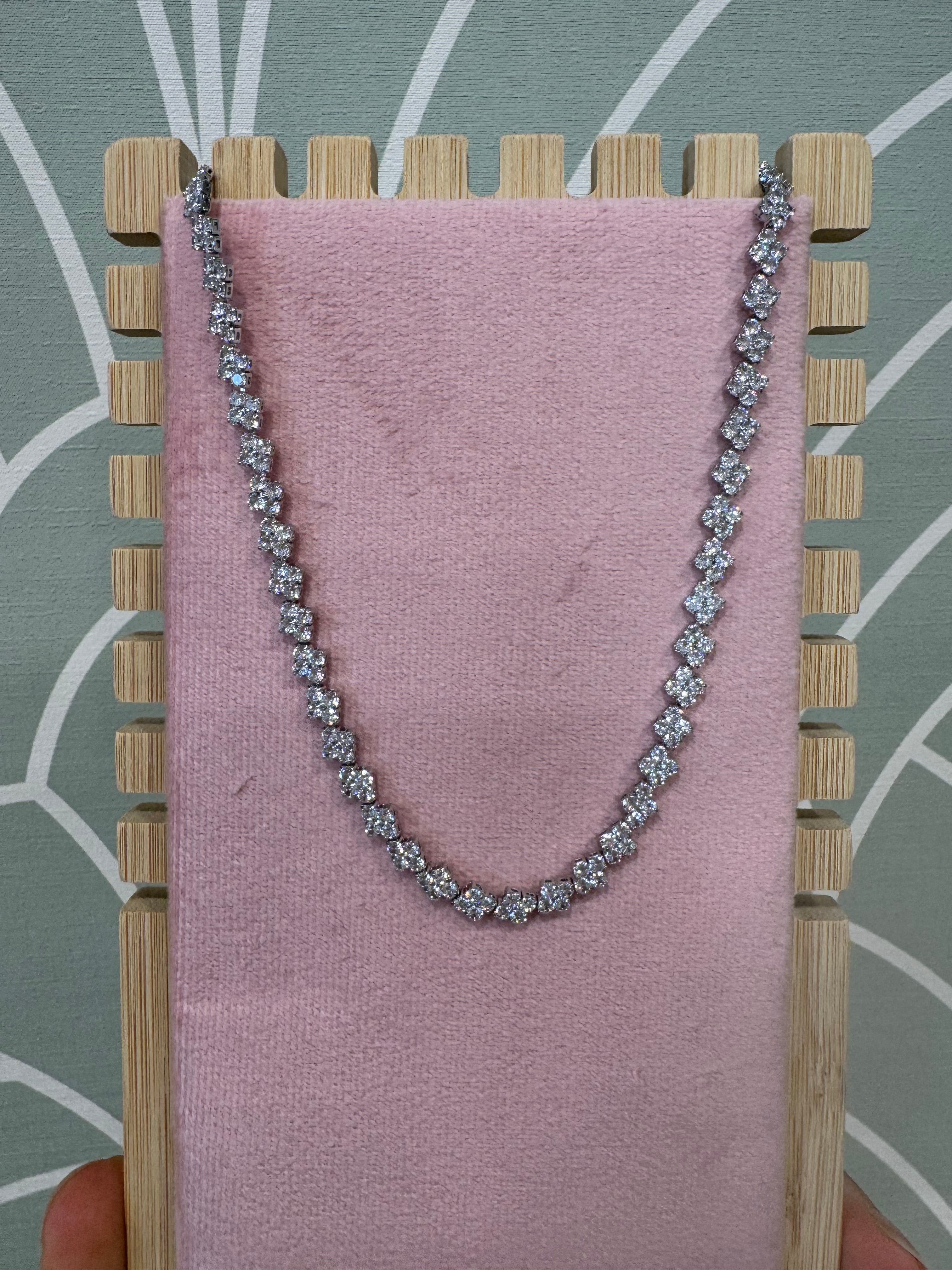 Collana tennis strass