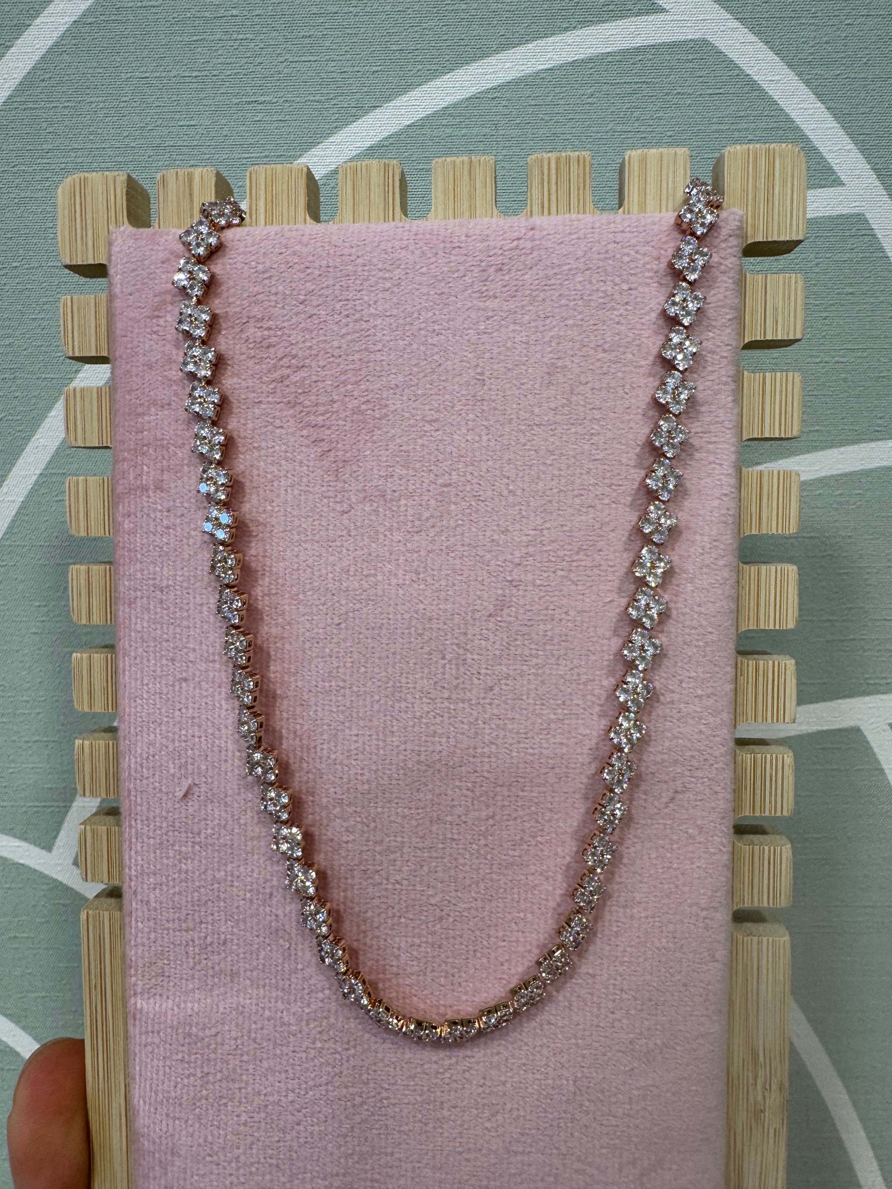 Collana tennis strass