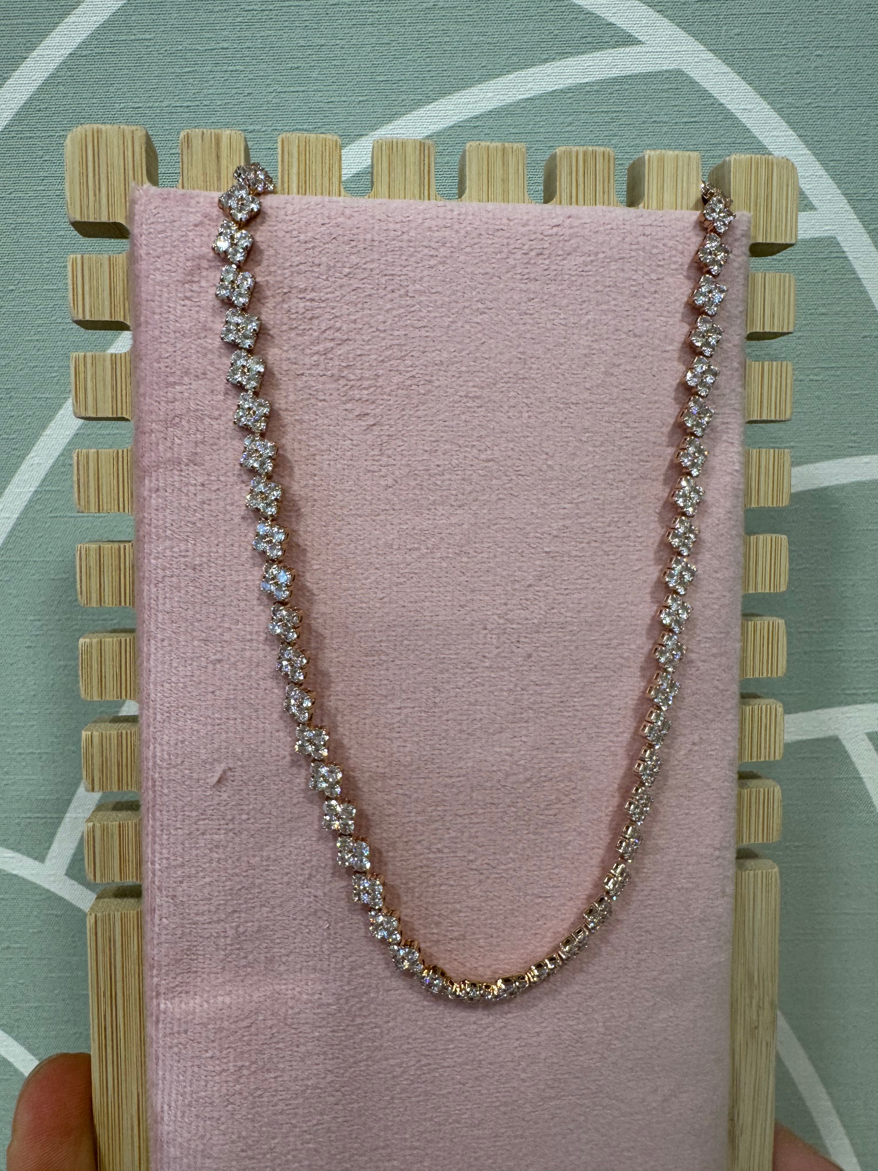 Collana tennis strass