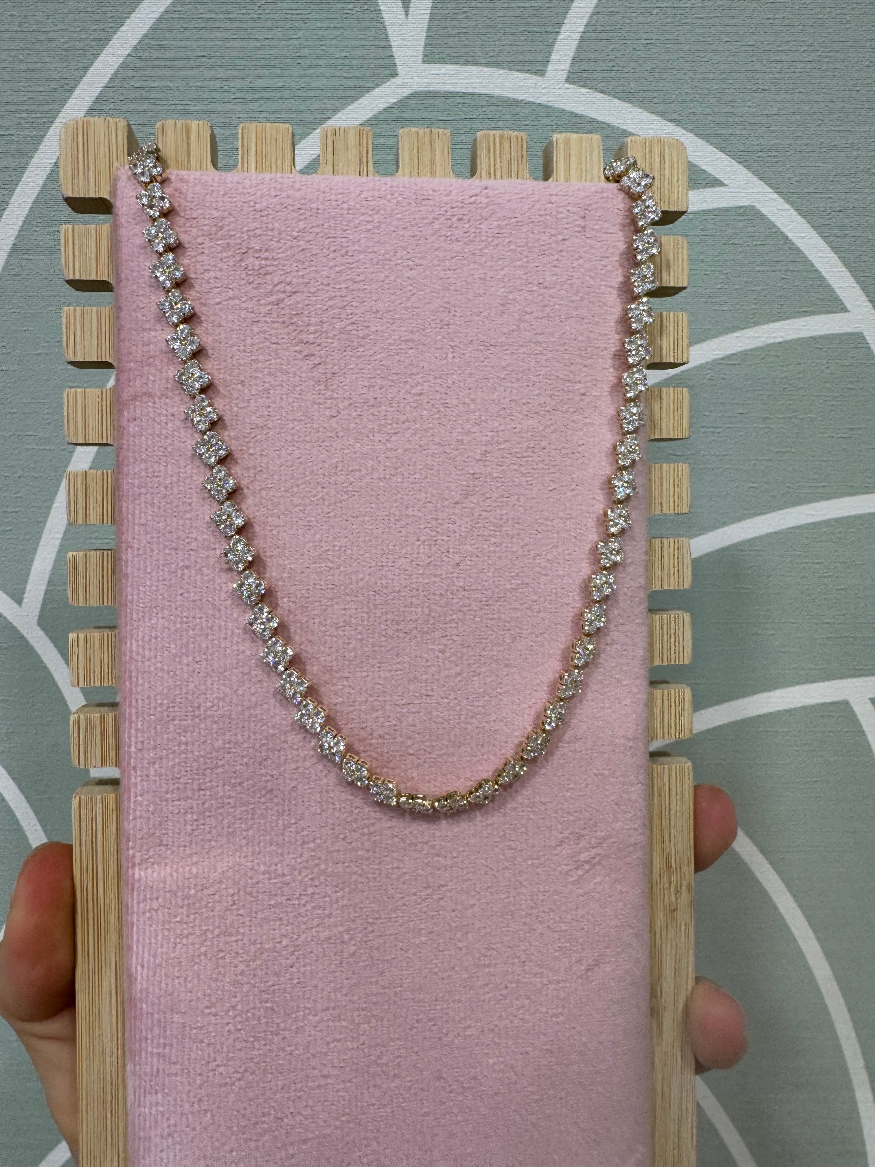 Collana tennis strass