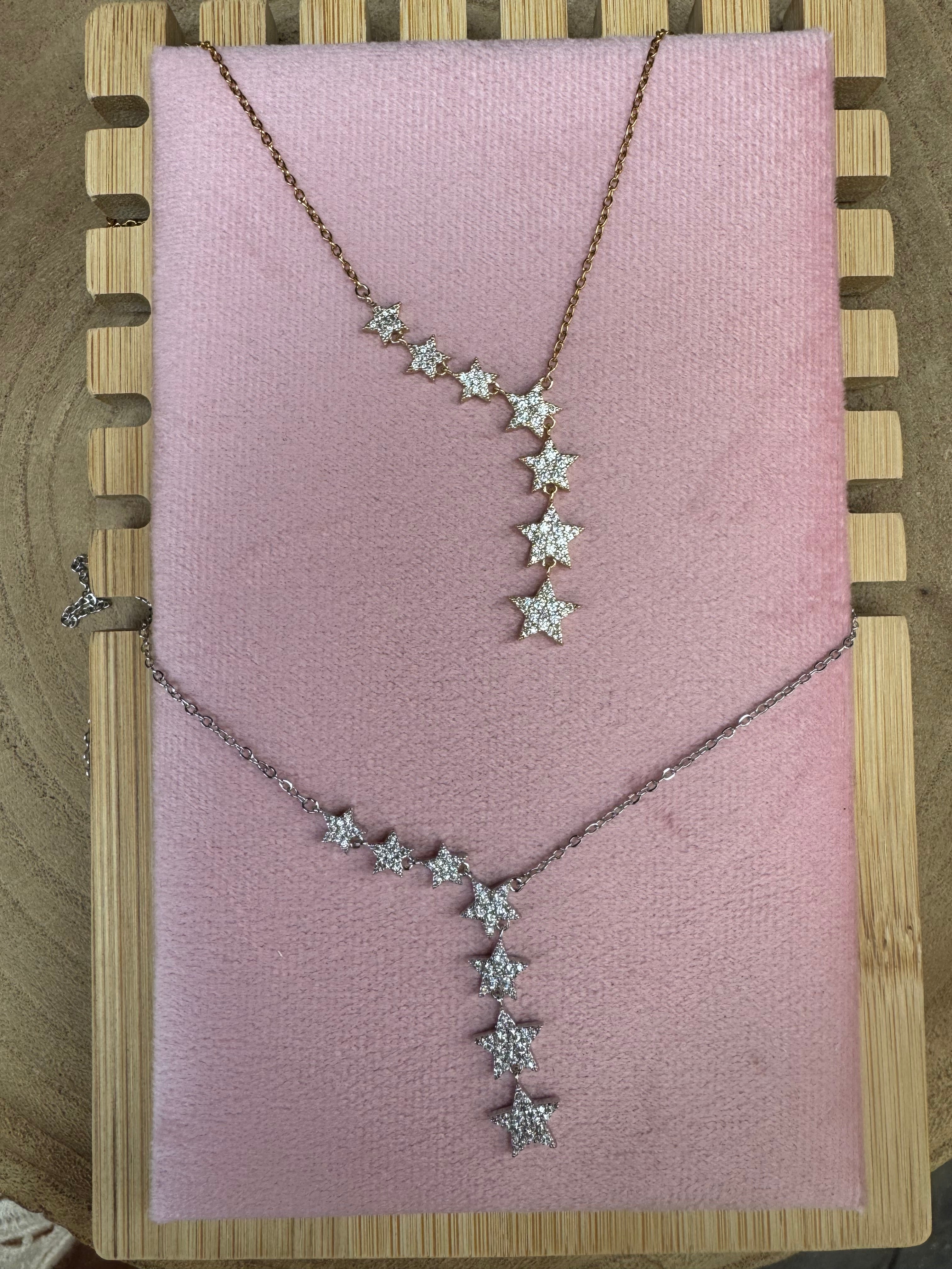 Collana ciondoli stelle