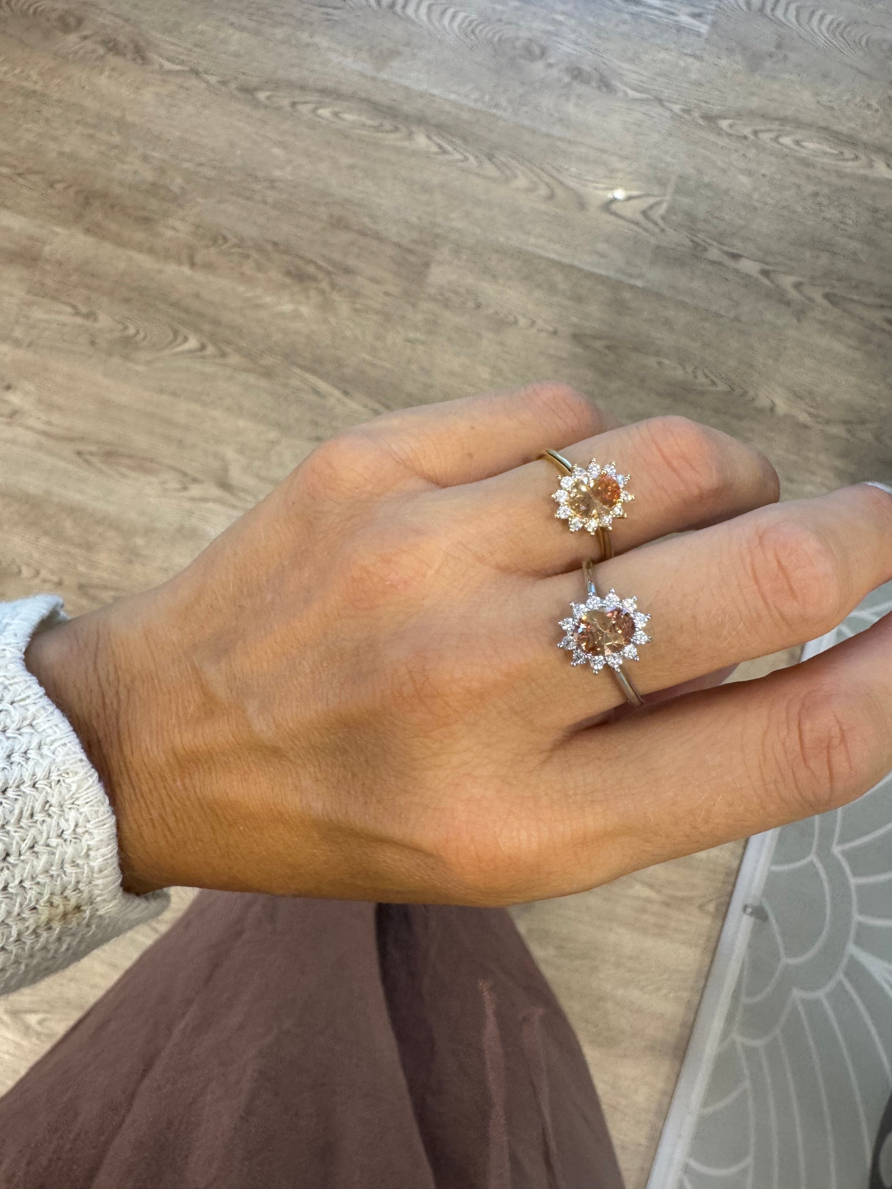 Anello pietra princess