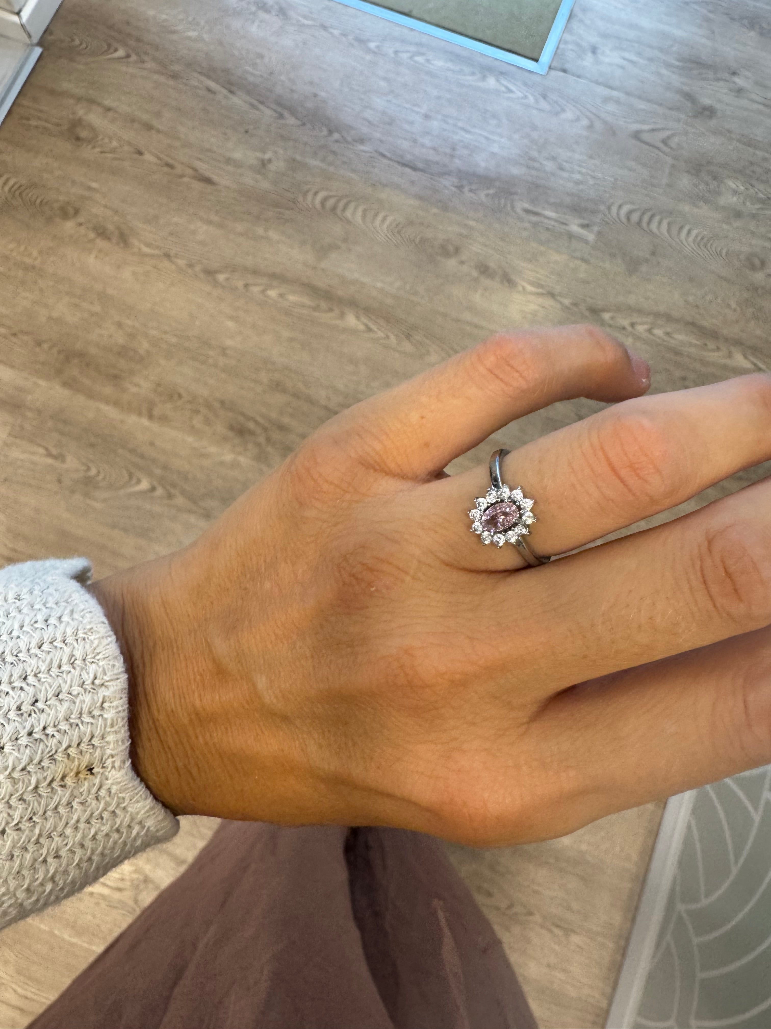 Anello pietra princess