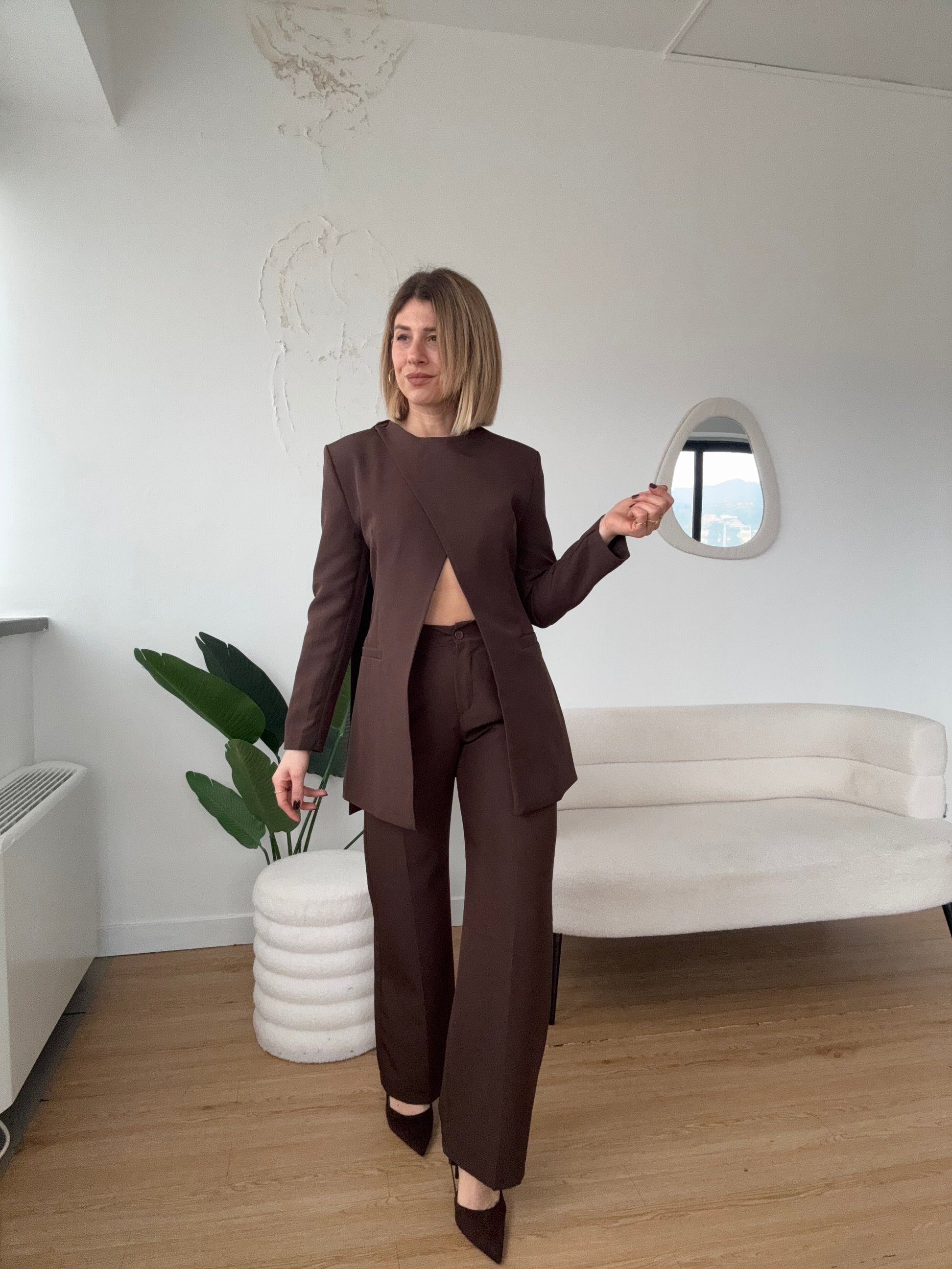 Completo blazer incrociato