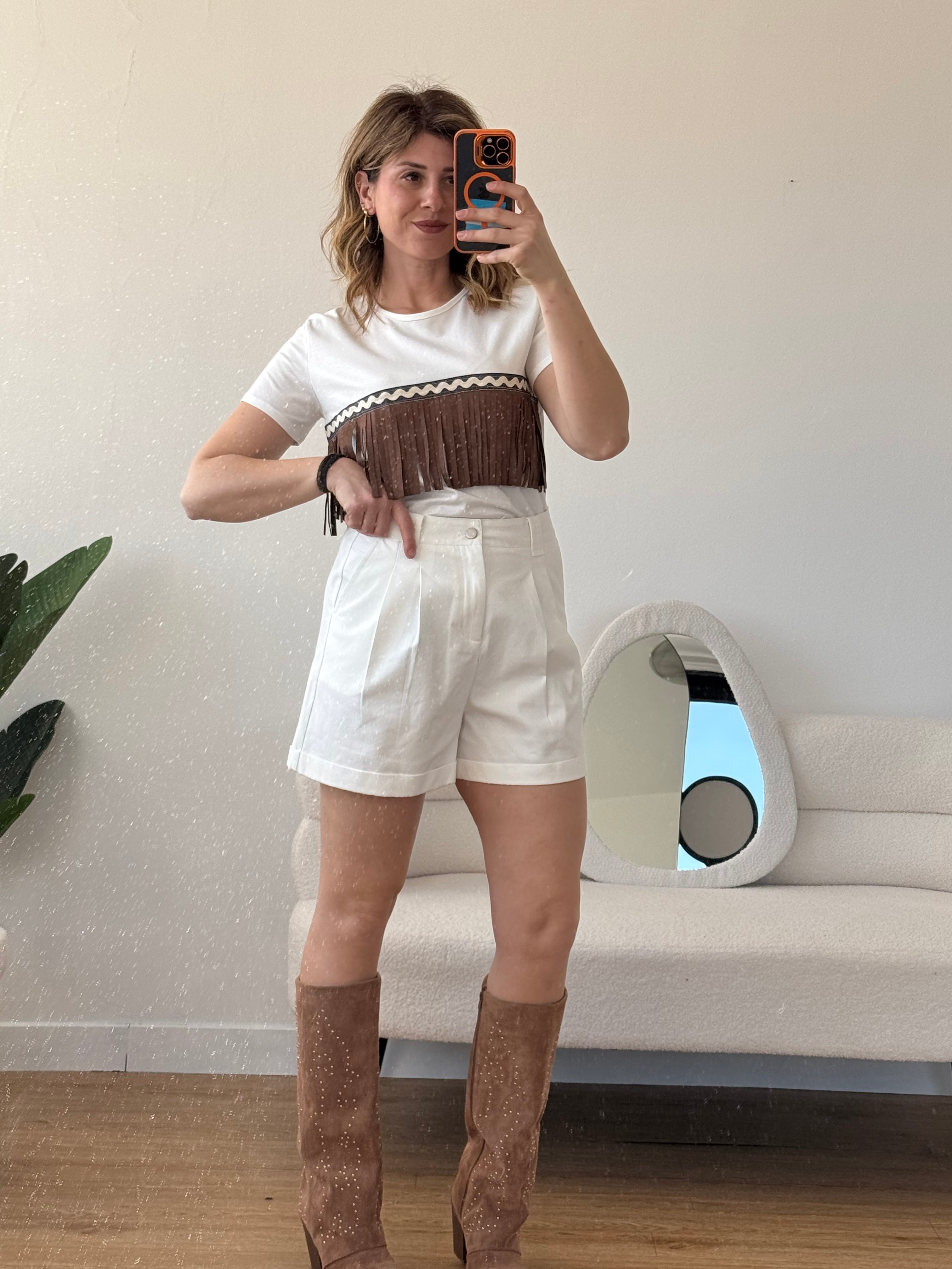 Shorts con cintura