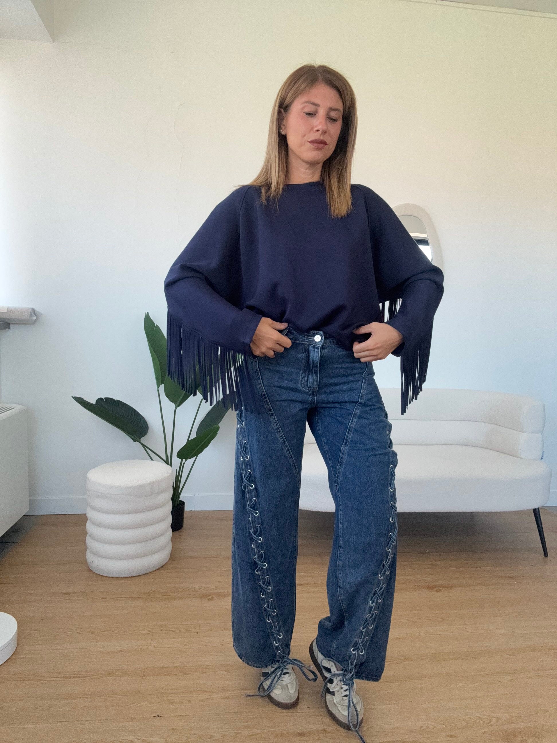 Jeans stringato
