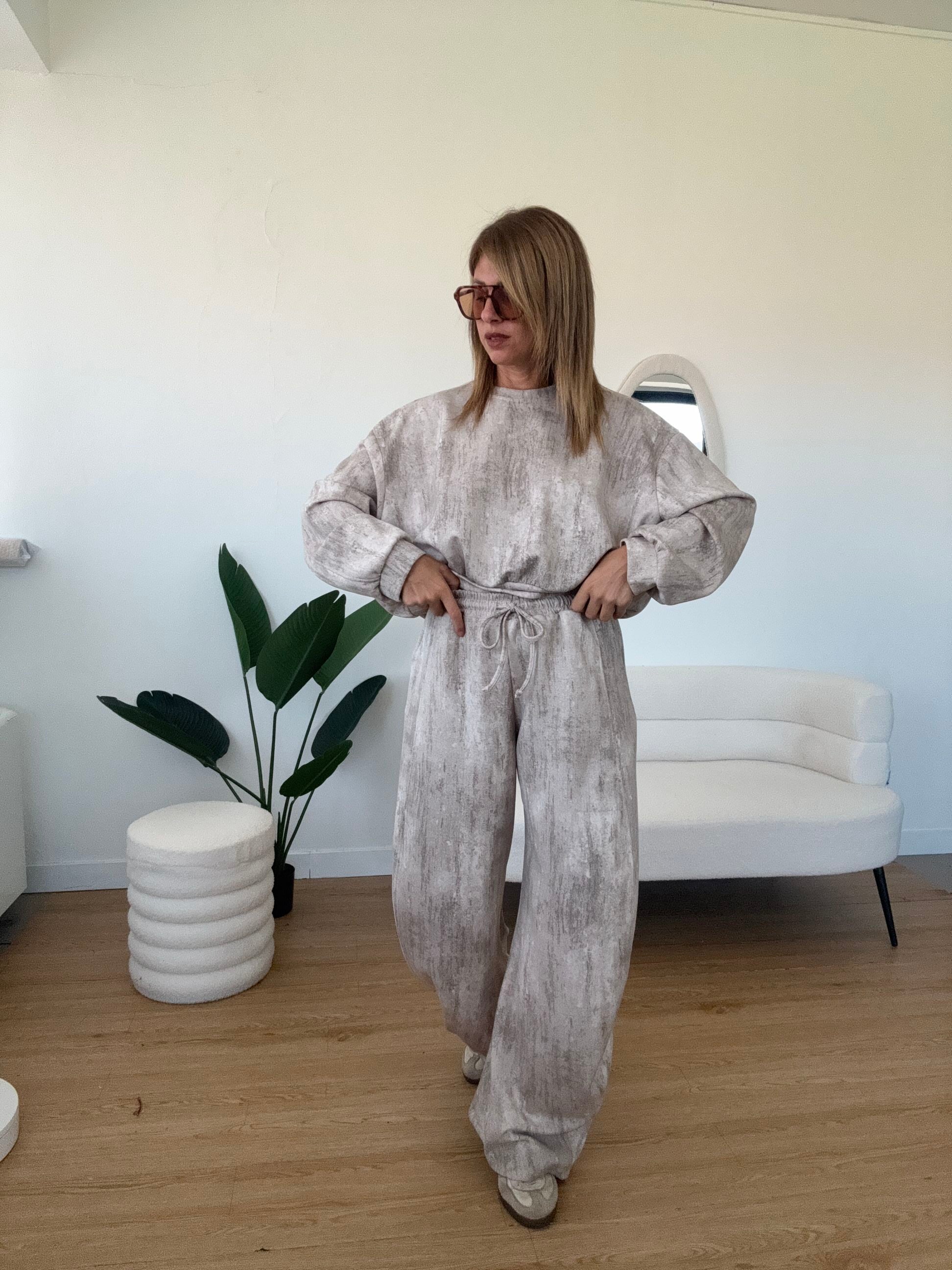 Pantaloni completo marble by Lumina