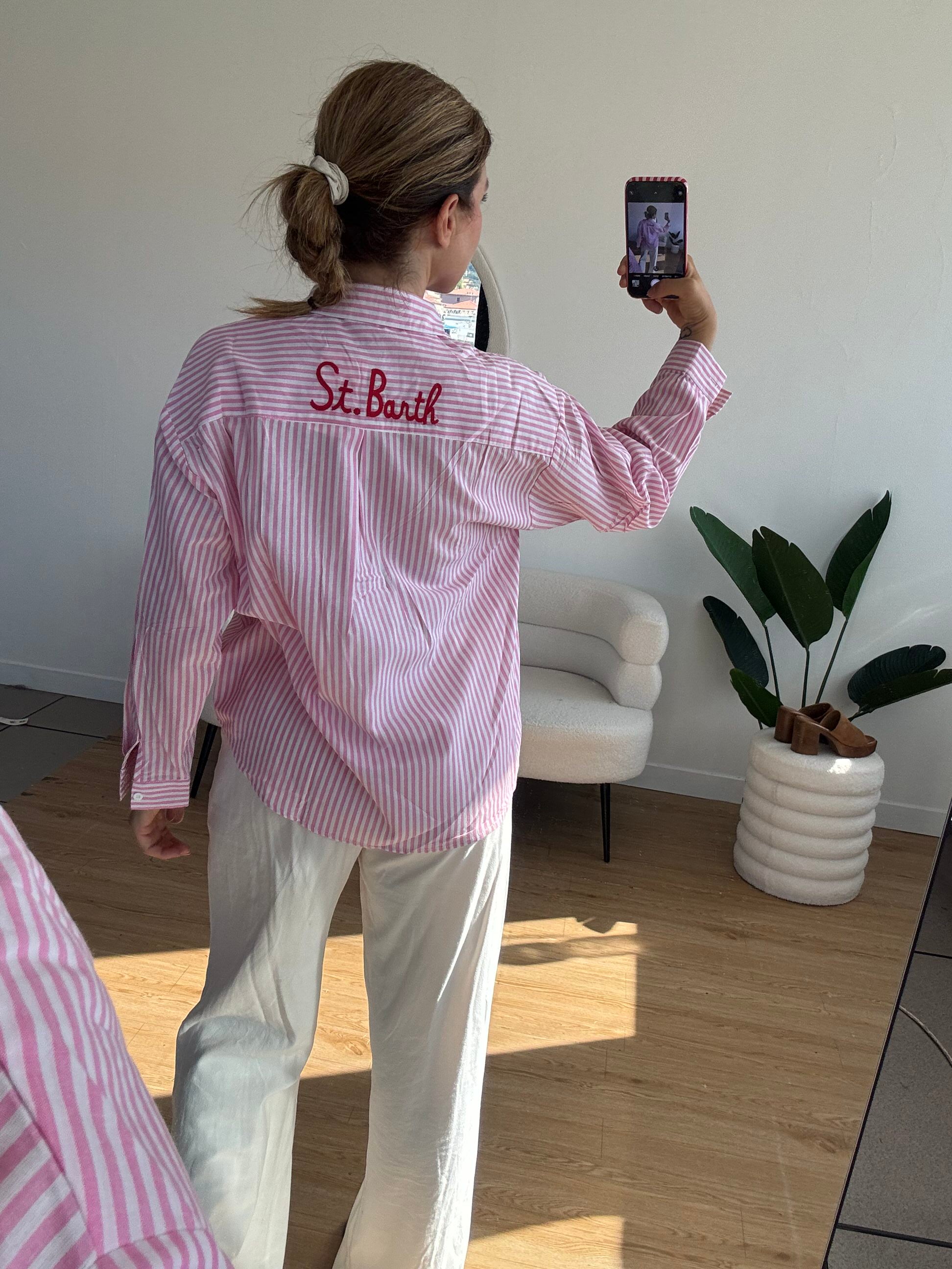Camicia S. Barth a righe rosa