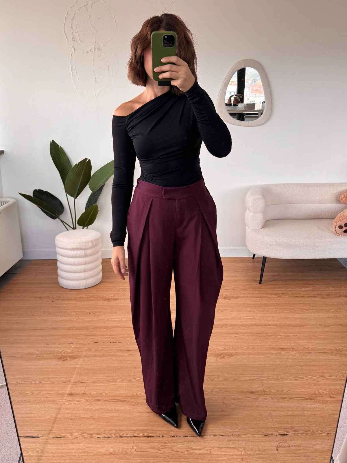 Pantaloni classici ballon con pences - GGlam