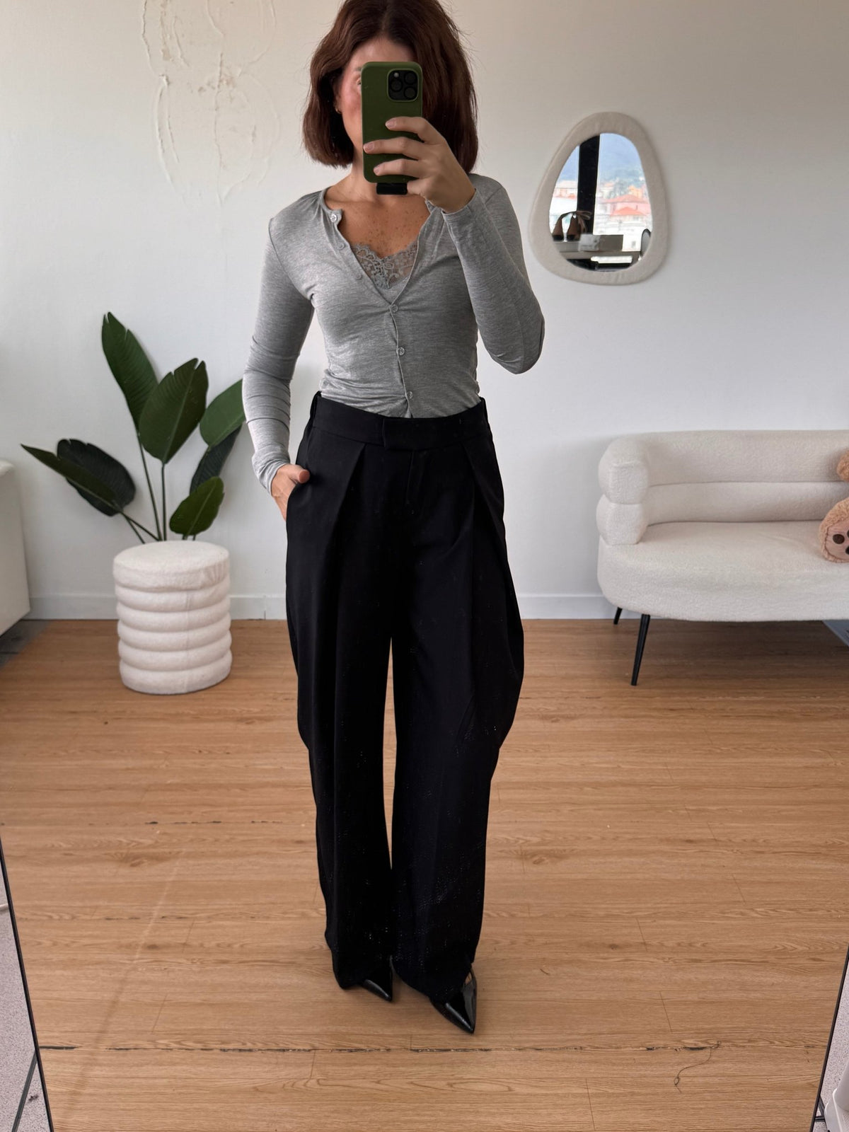 Pantaloni classici ballon con pences - GGlam