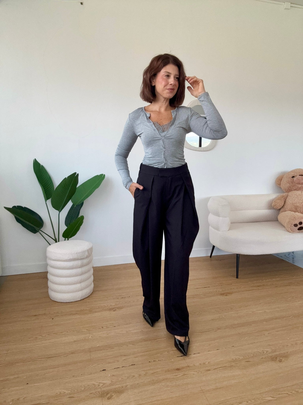 Twin set con canotta in pizzo - GGlam