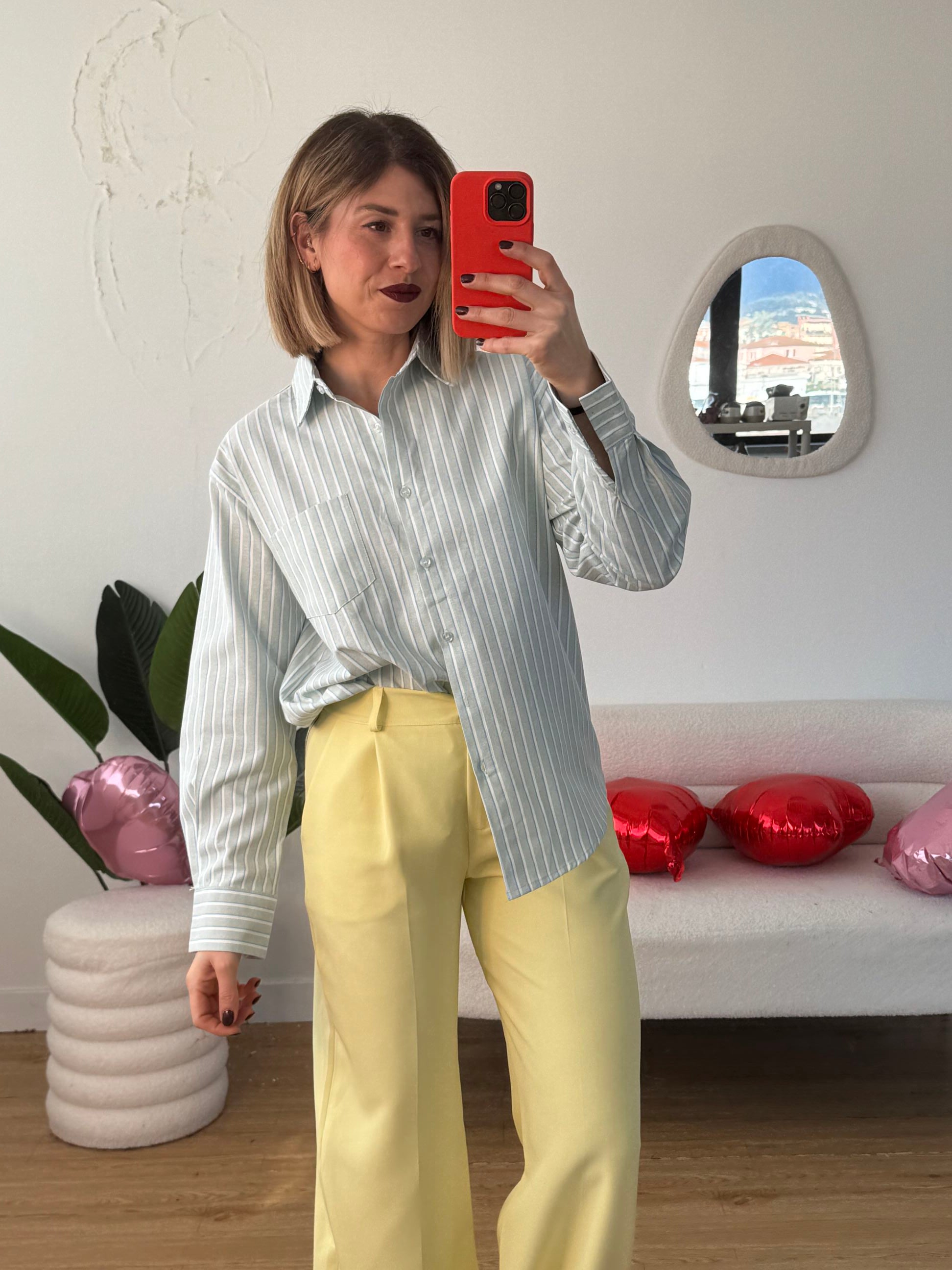 Camicia oxford in cotone a righe