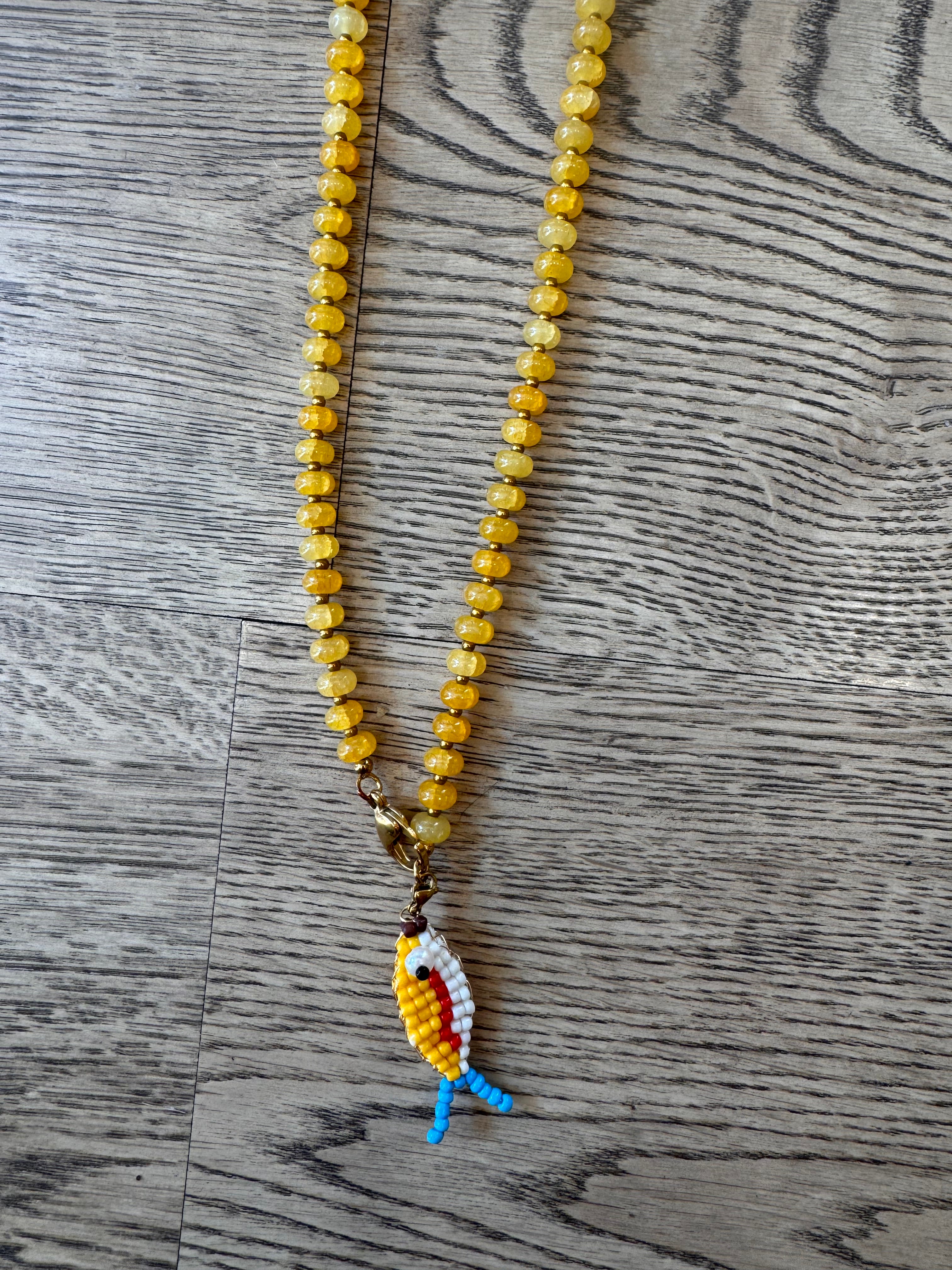 Collana pesciolini di perline