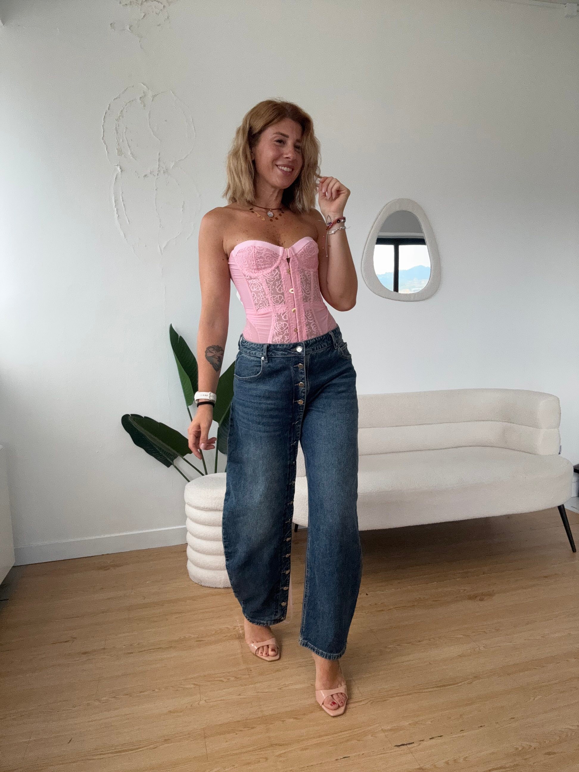Jeans mille bottoni