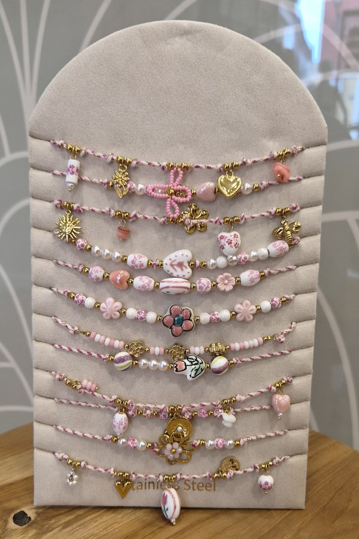 Collana portafortuna mix rosa - GGlam