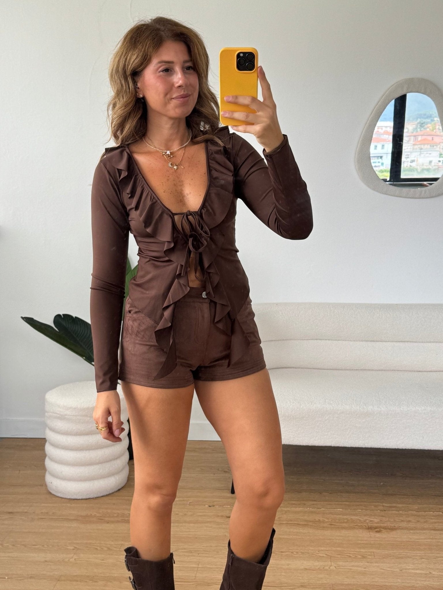 Mini shorts scamosciati - G.Glamour
