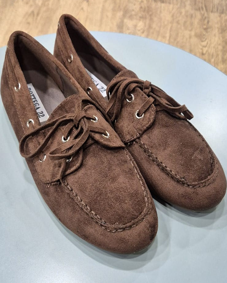 Mocassino scamosciato marrone