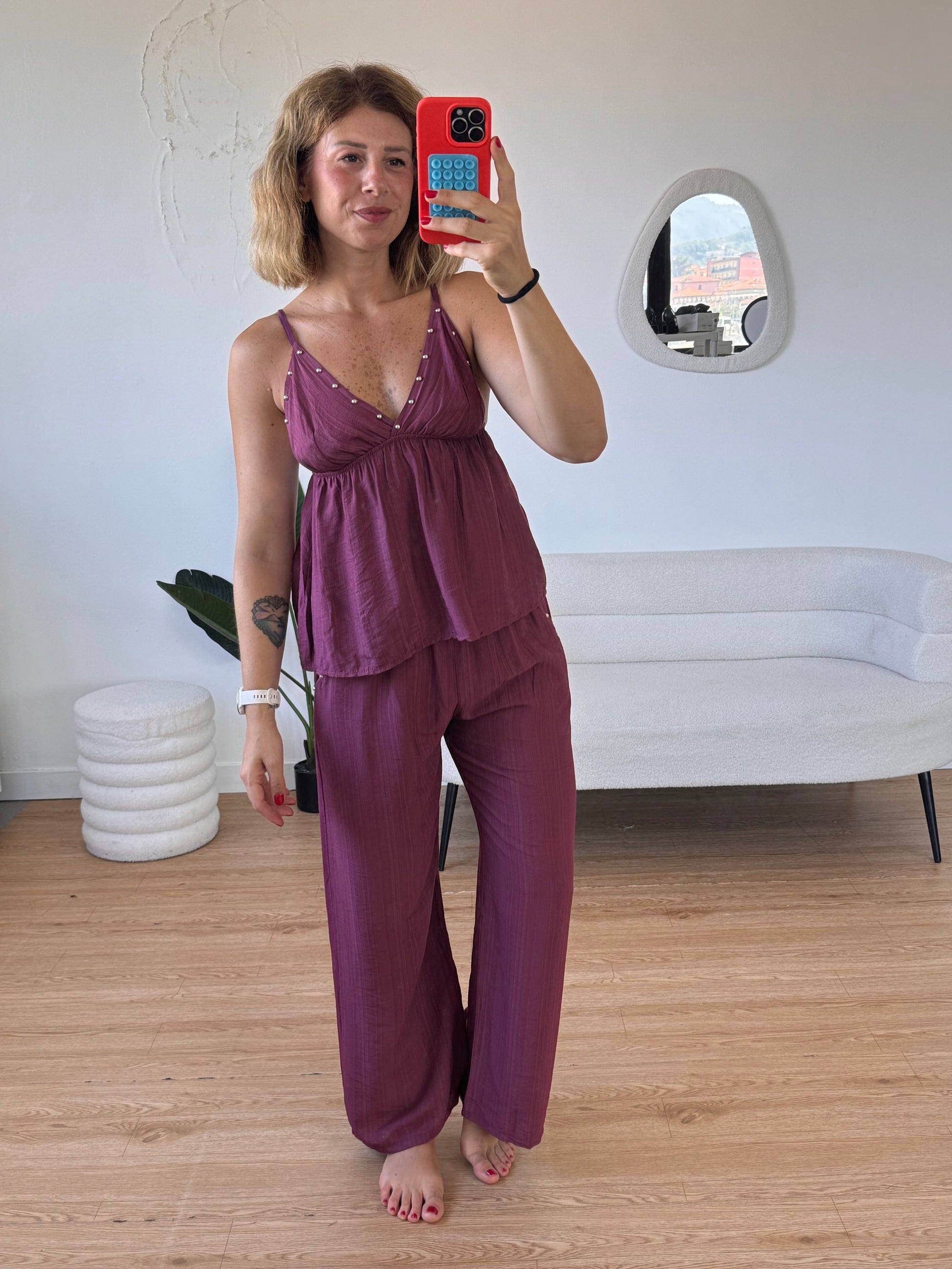Coordinato con borchiette