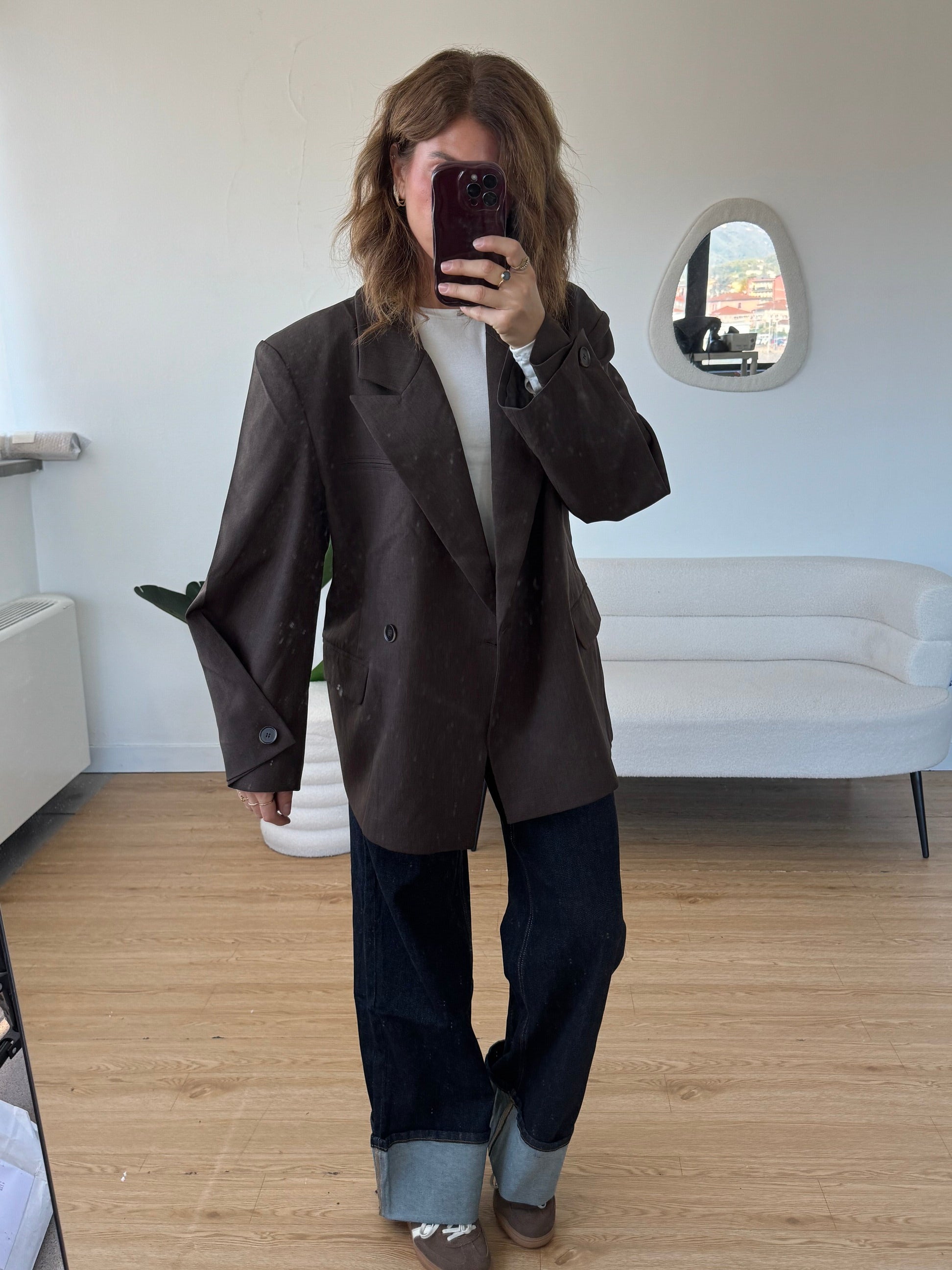 Blazer oversize dettaglio manica