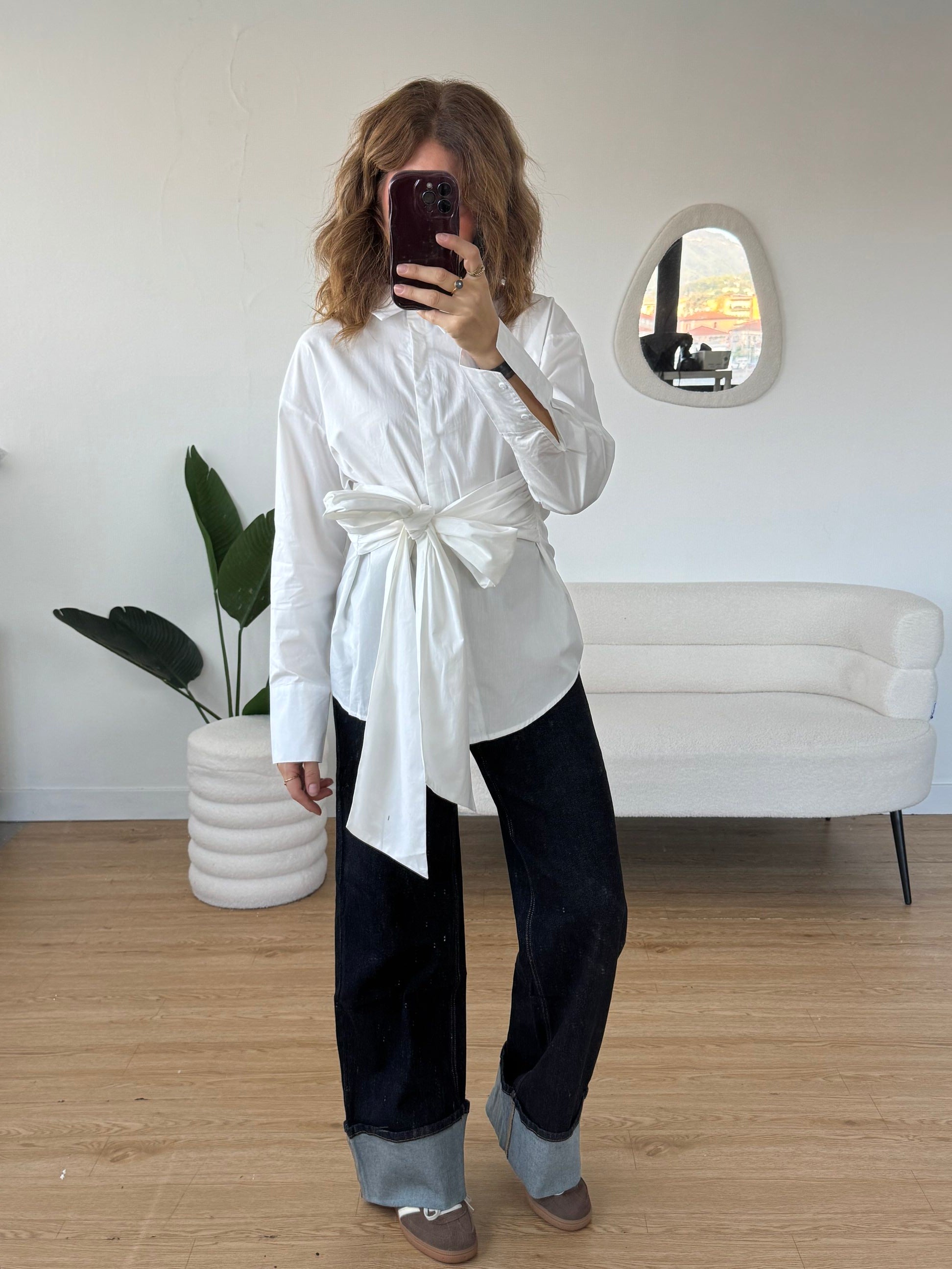 Camicia maxi cintura