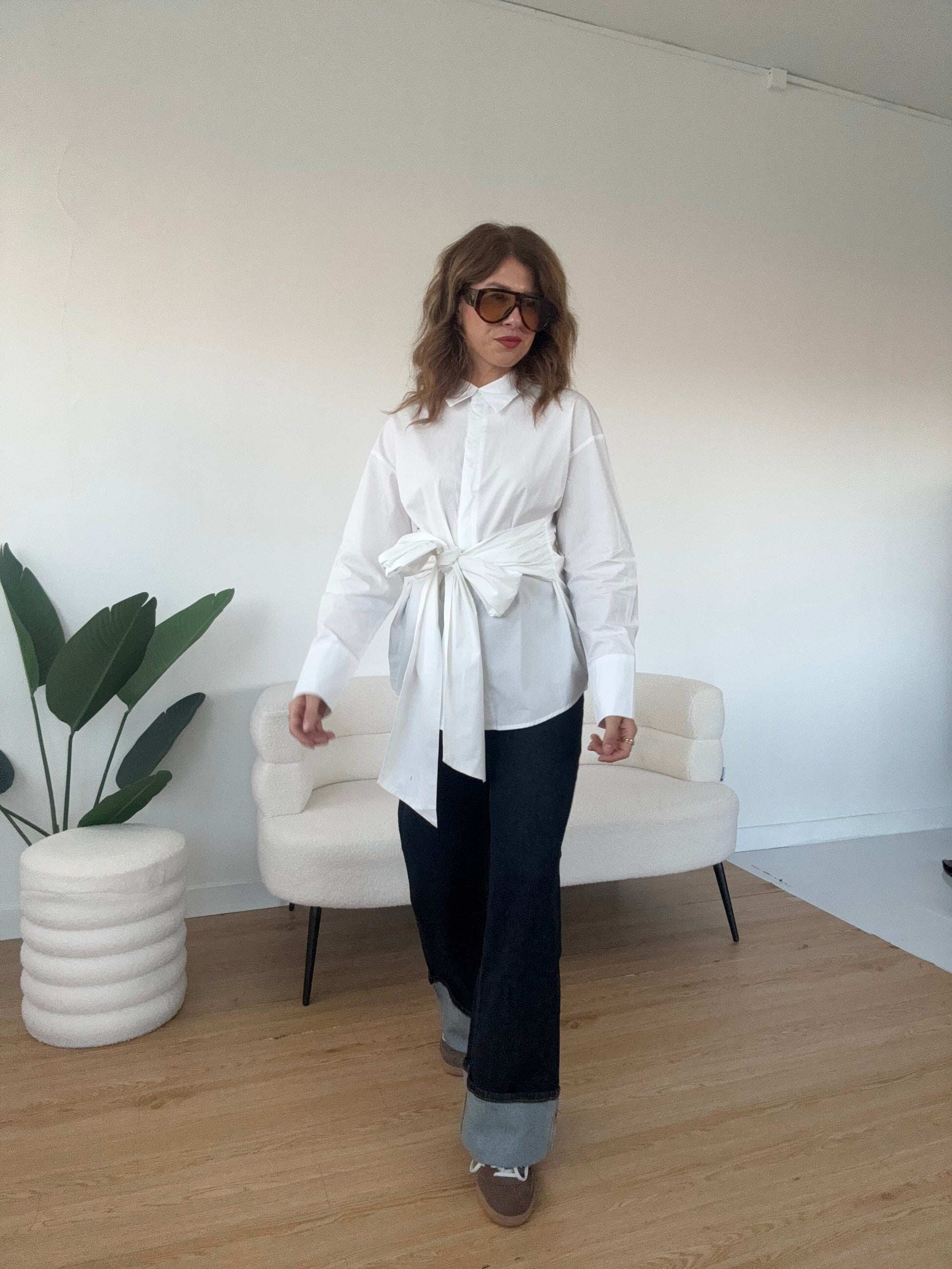 Camicia maxi cintura