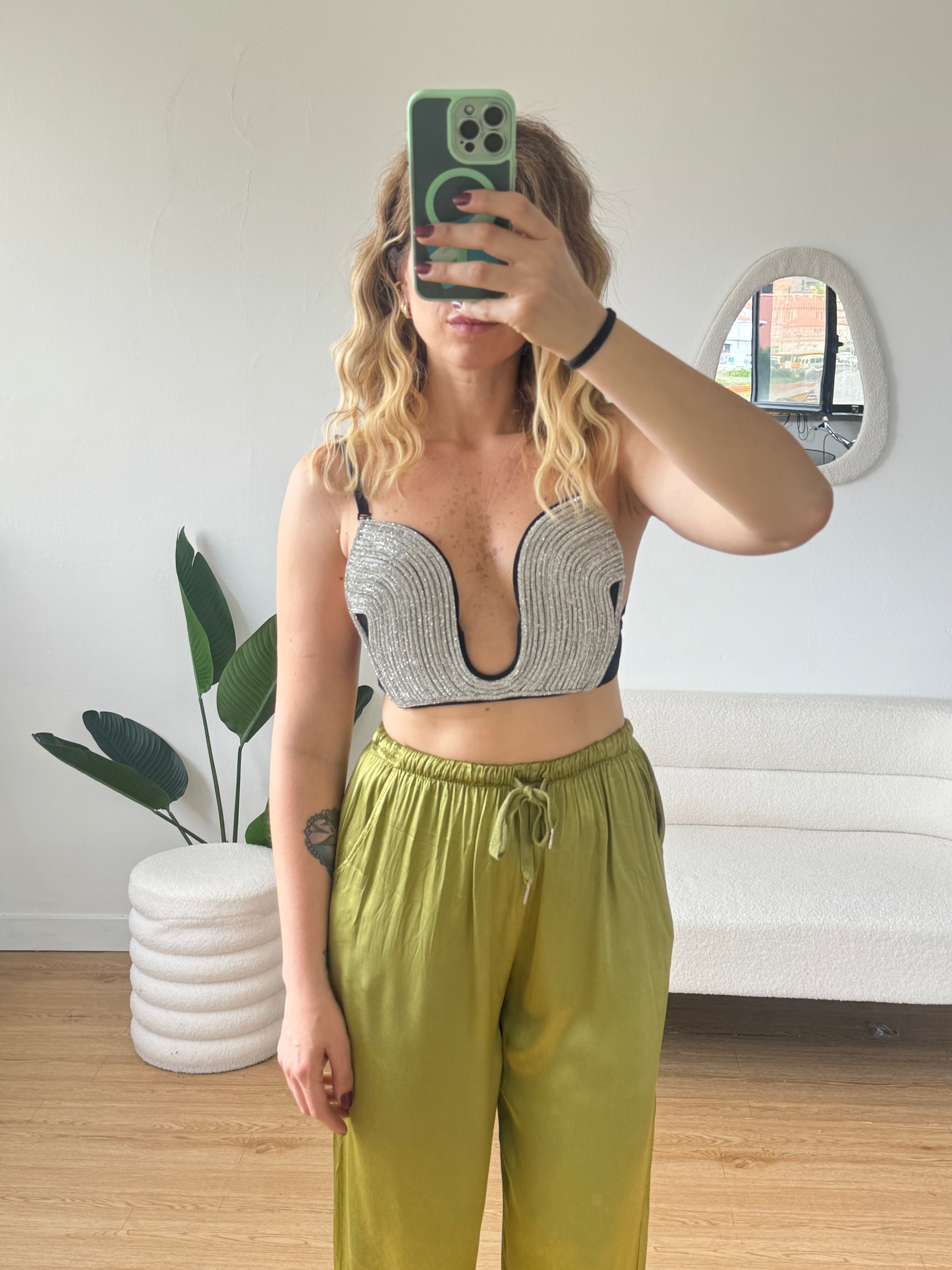 Top Diamonds con strass modello Mickey