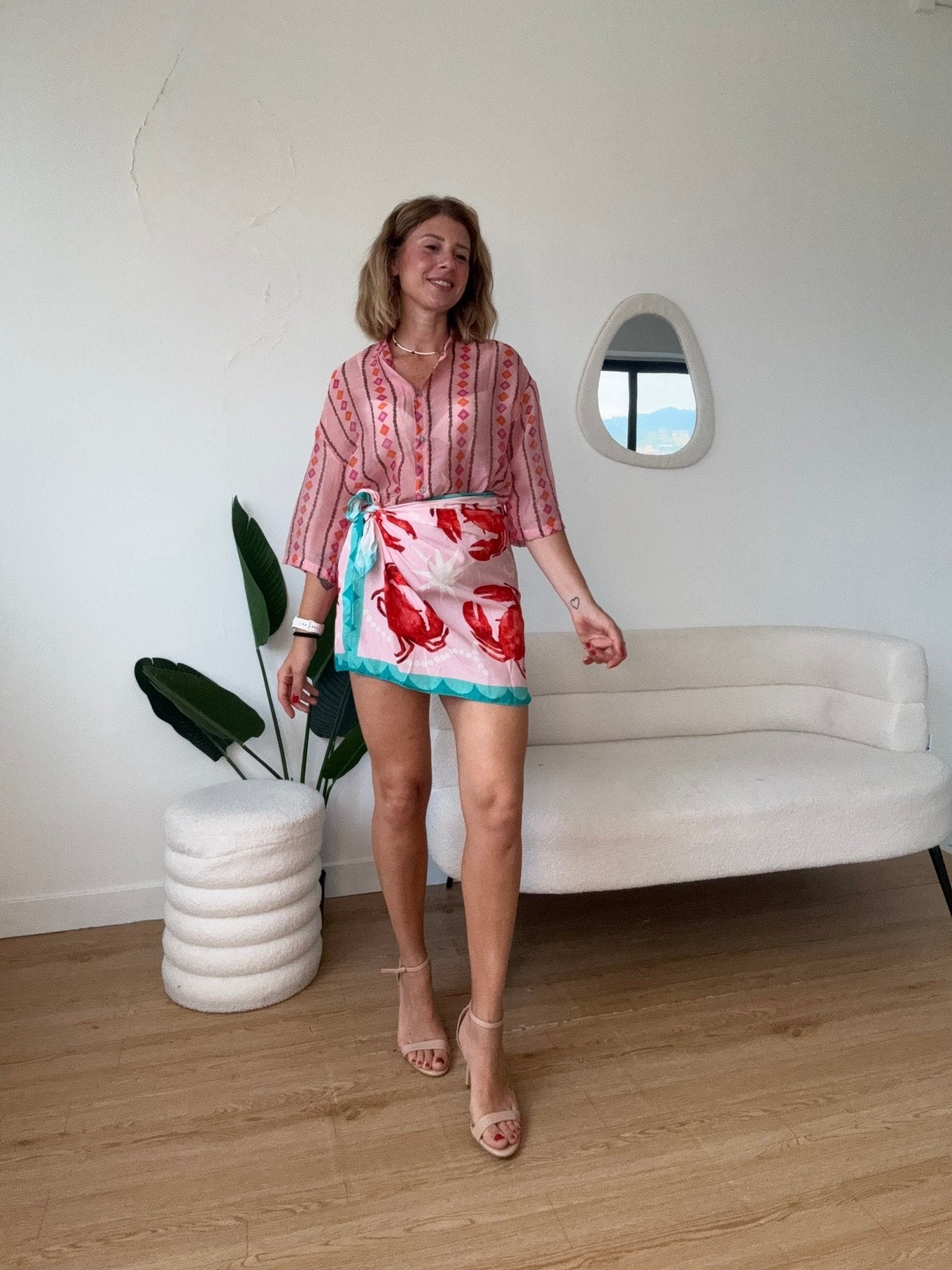 Camicia semitrasparente fantasia gipsy - G.Glamour