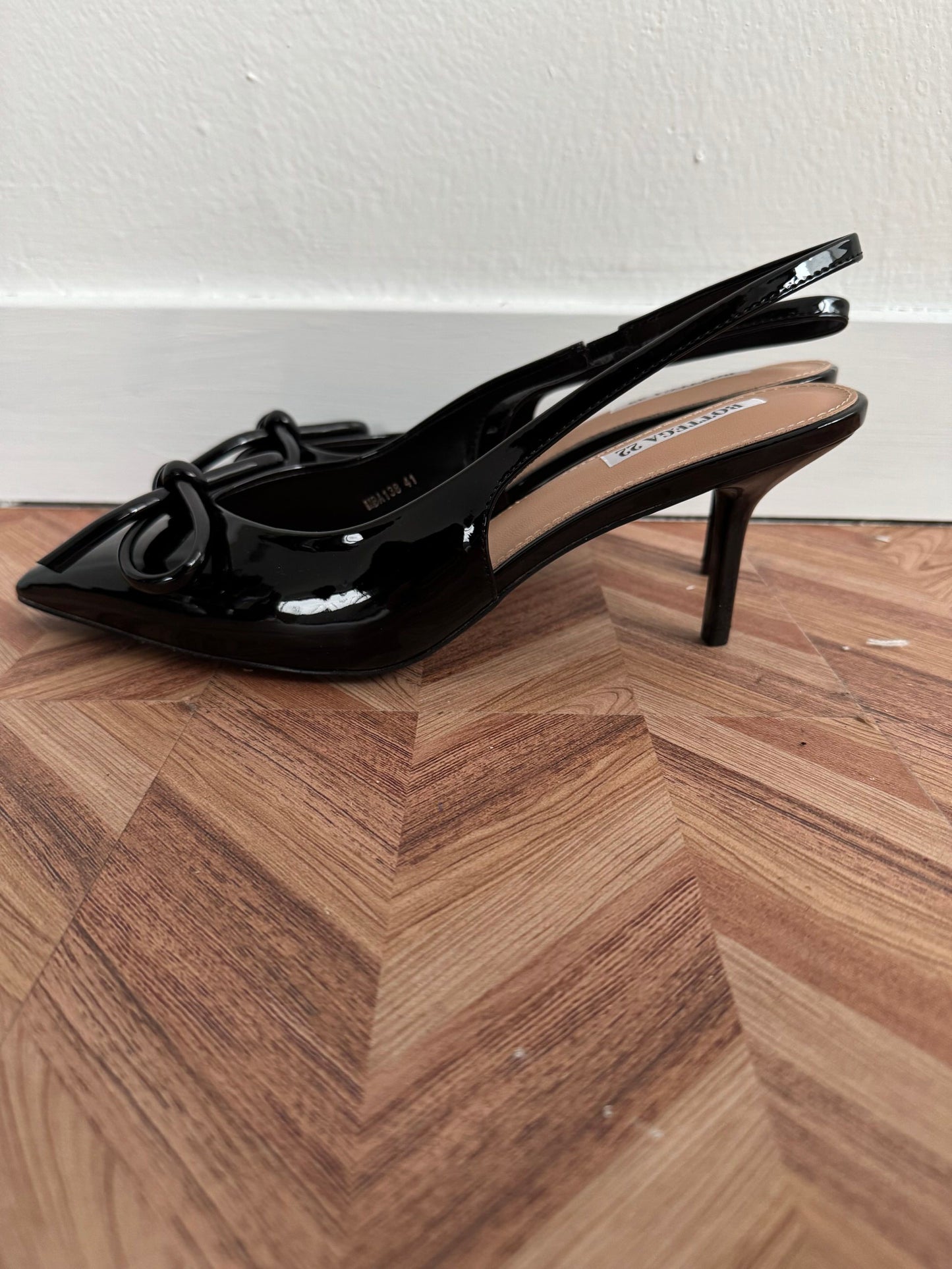 Slingback con fiocco tacco 6