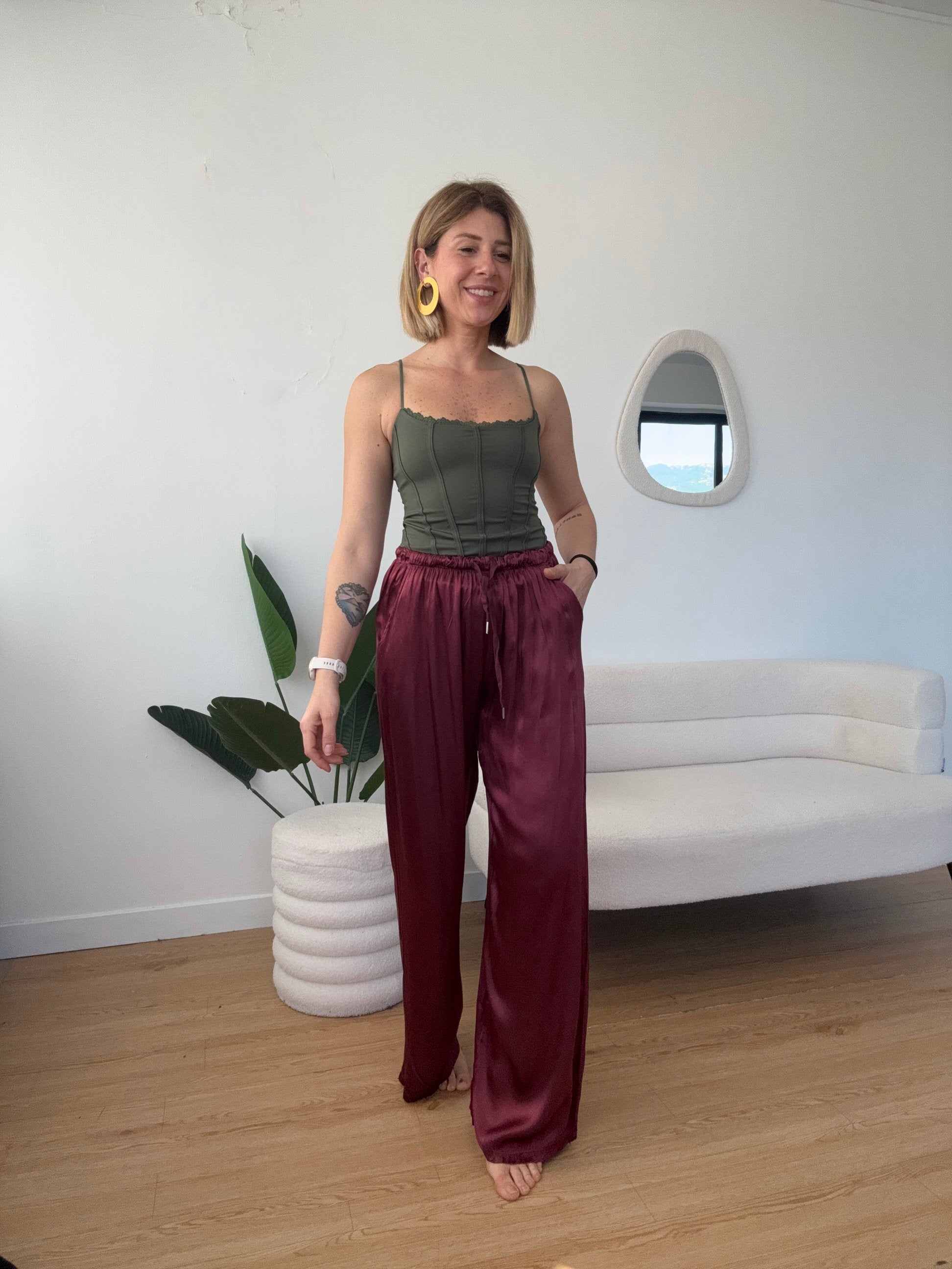 Pantalaccio effetto seta a palazzo