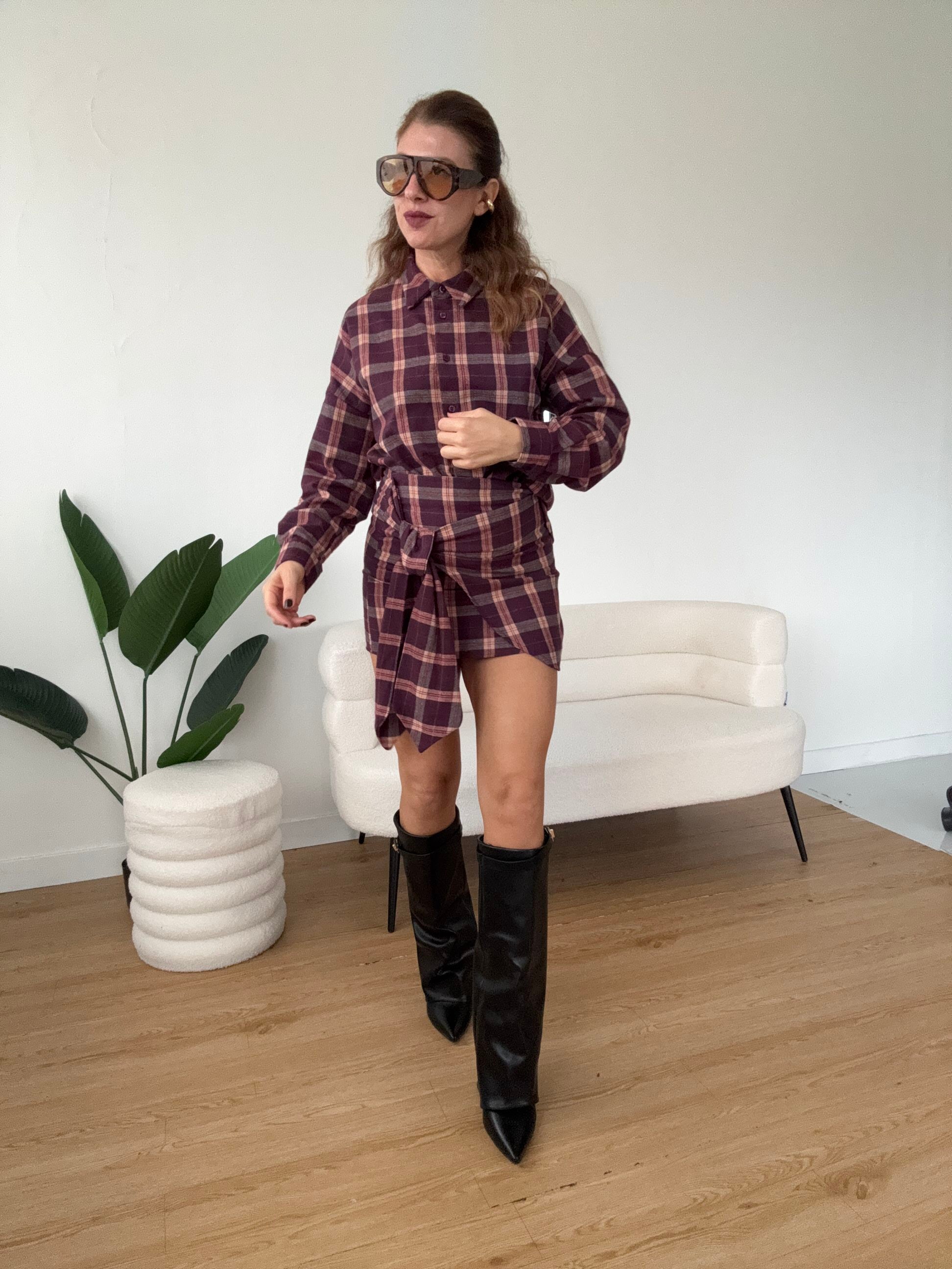 Gonna flanella completo Vicky