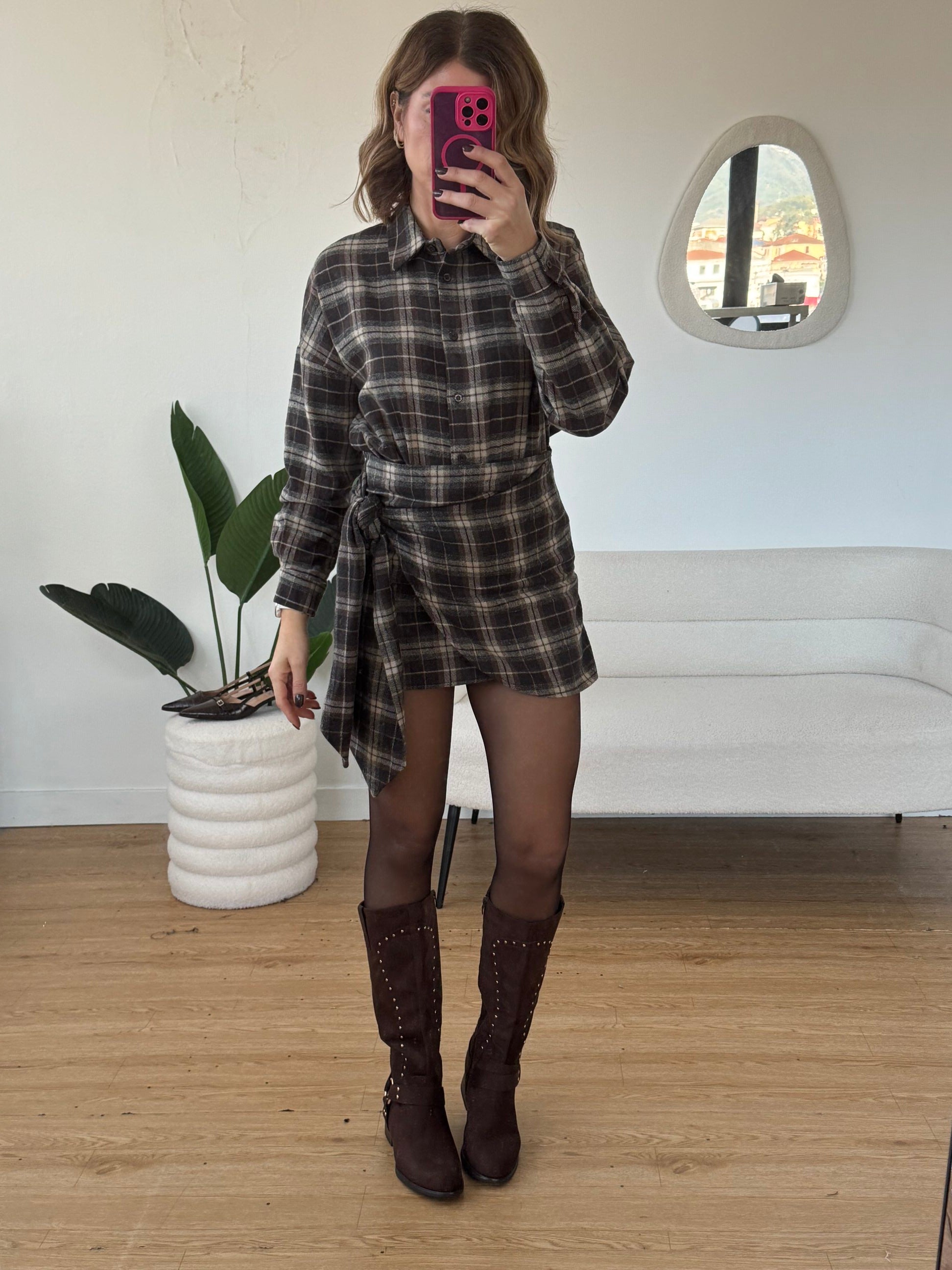 Camicia a quadri in flanella completo Elisabeth