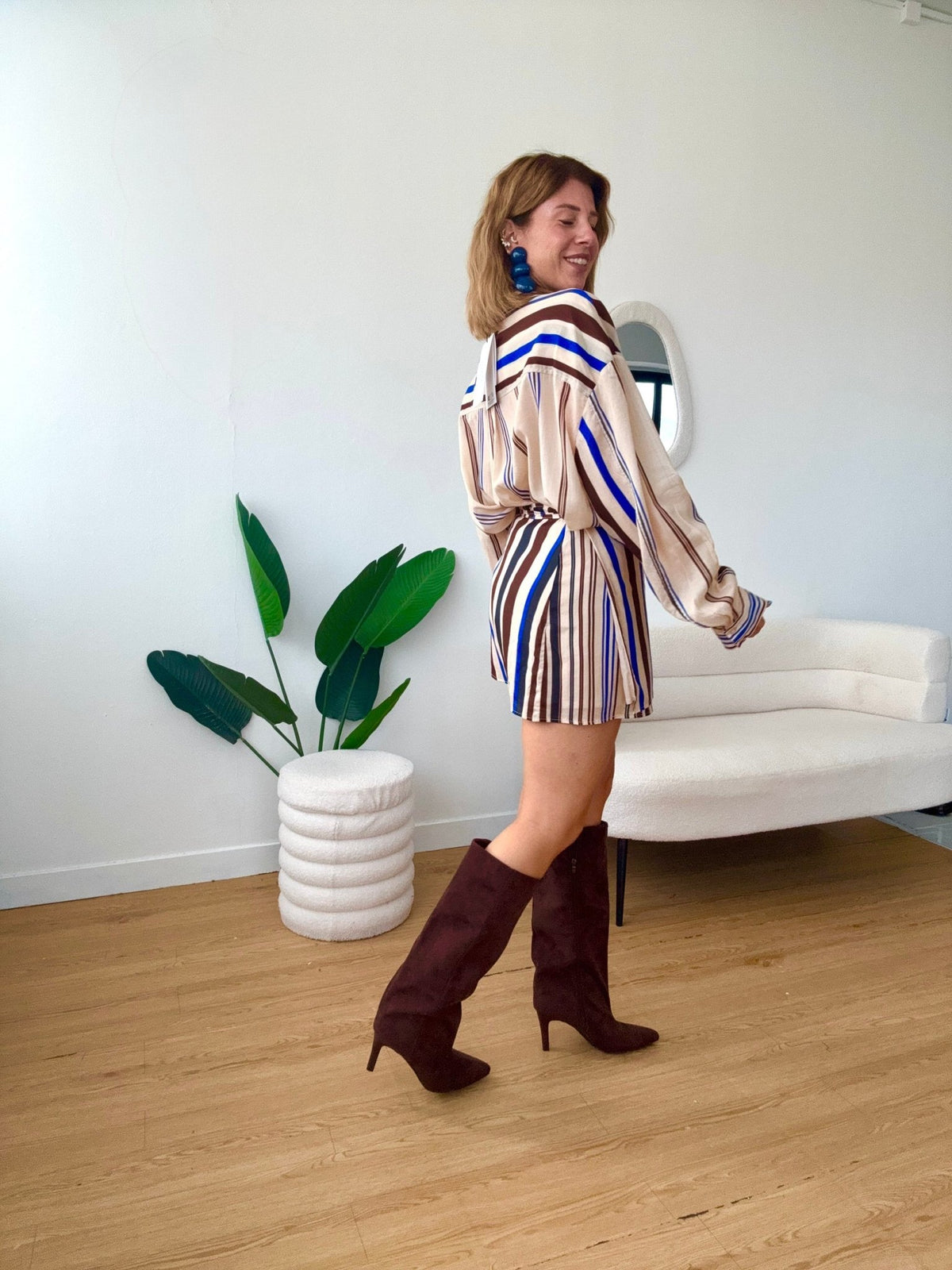 LUMINA- Camicia a righe completo Marzia - GGlam