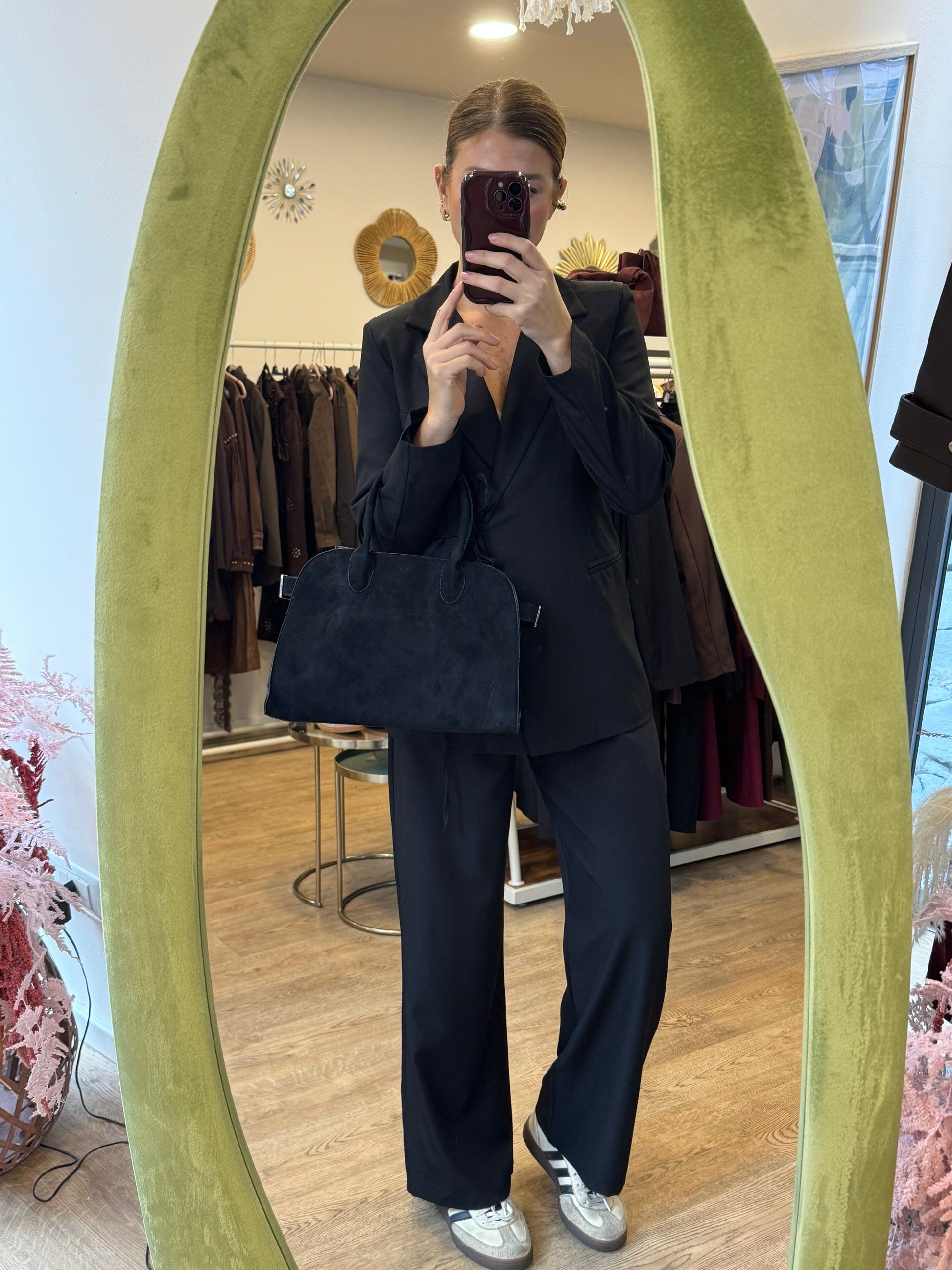 Borsa ecopelle manico rigido