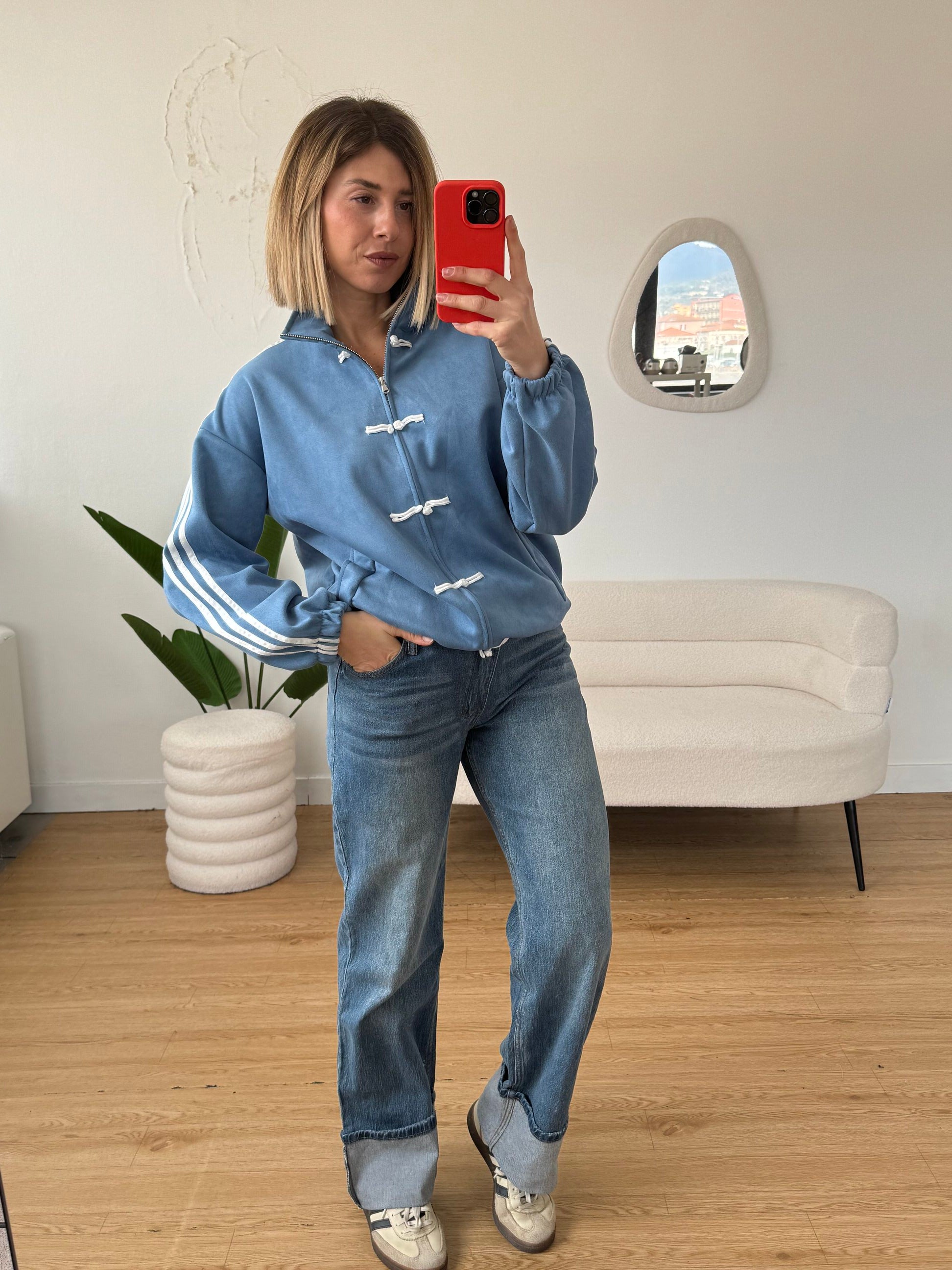 Felpa scamosciata new year