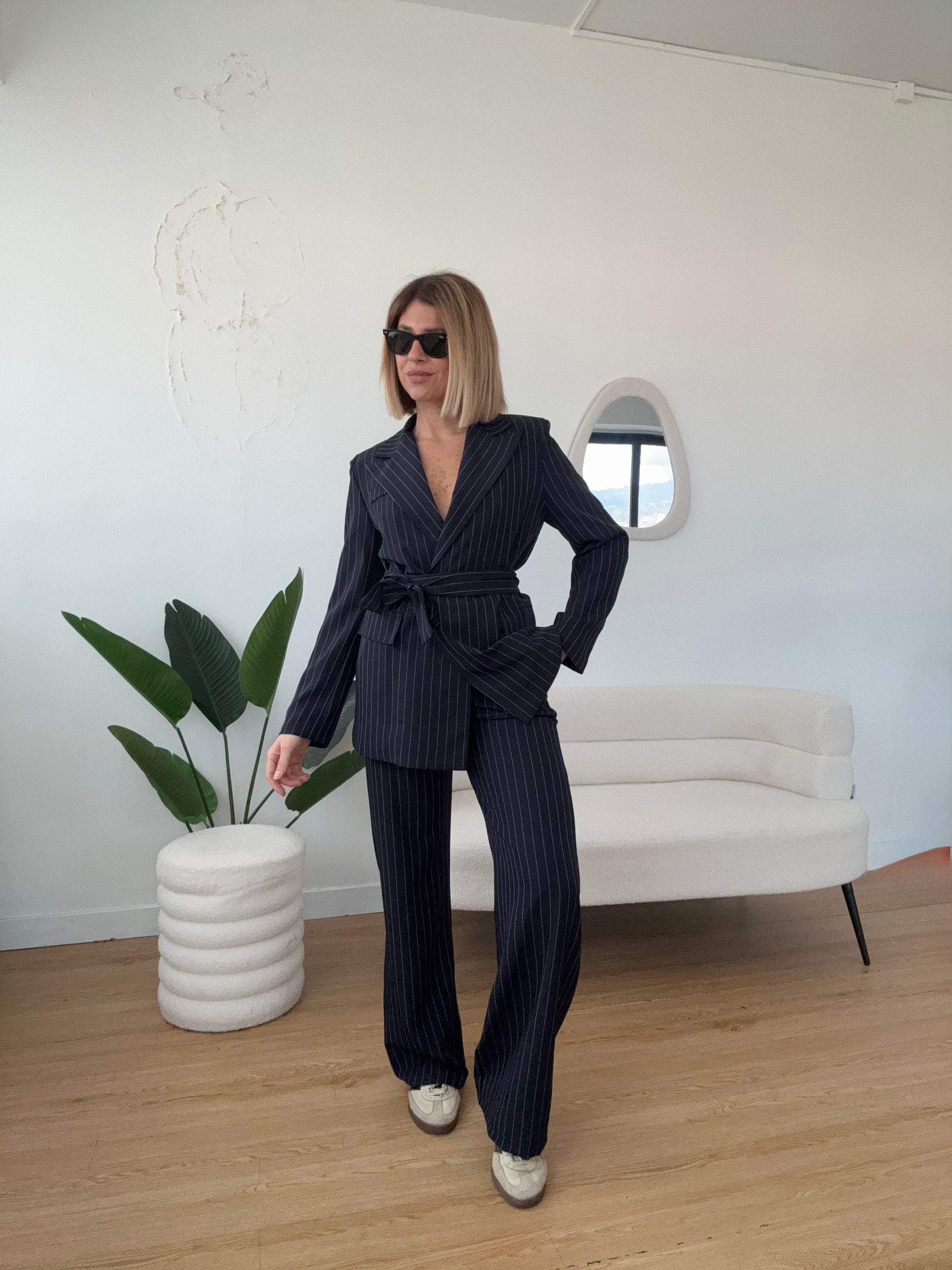 Completo gessato blue