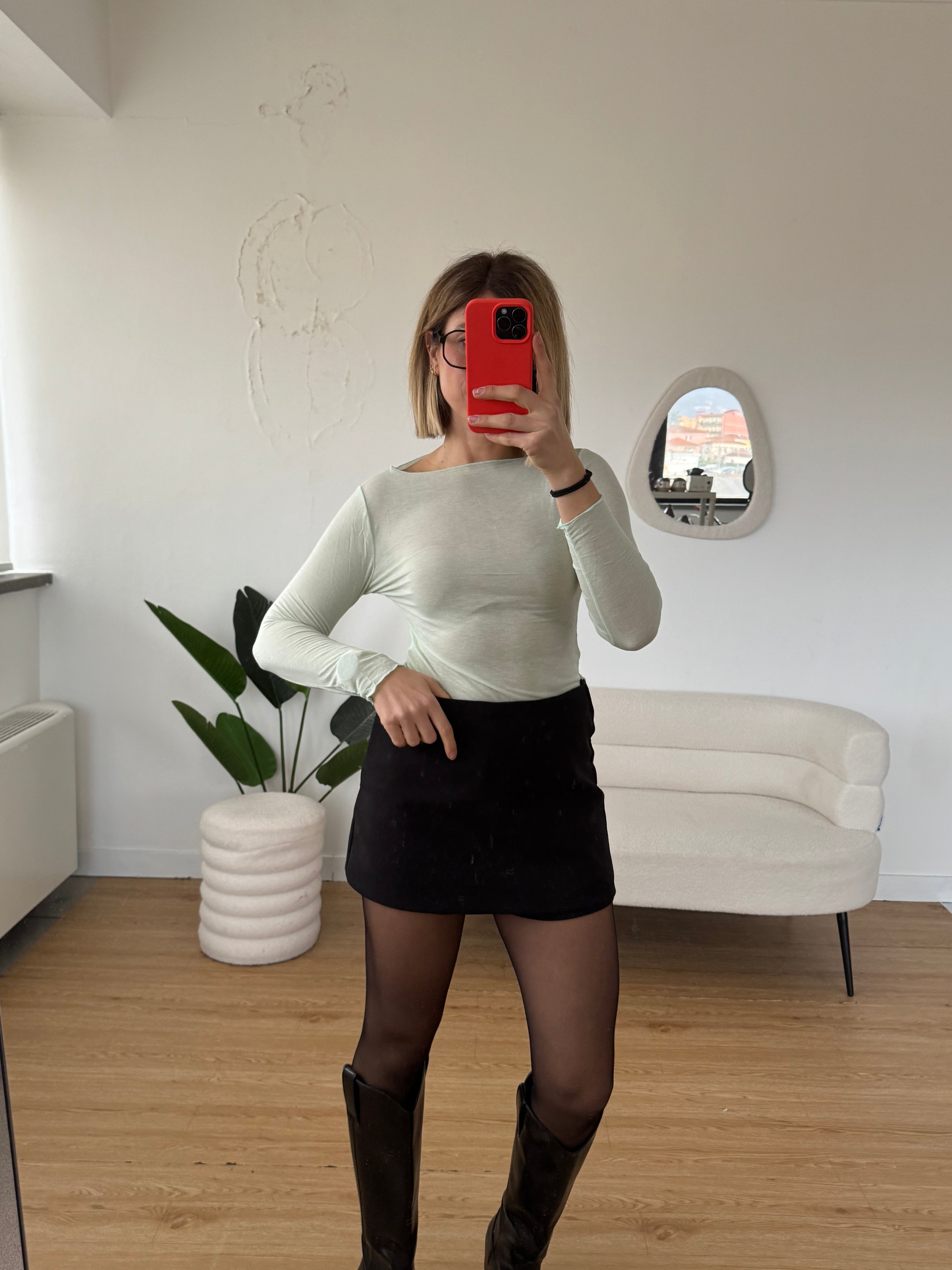 Maglia cachemire scollo ampio