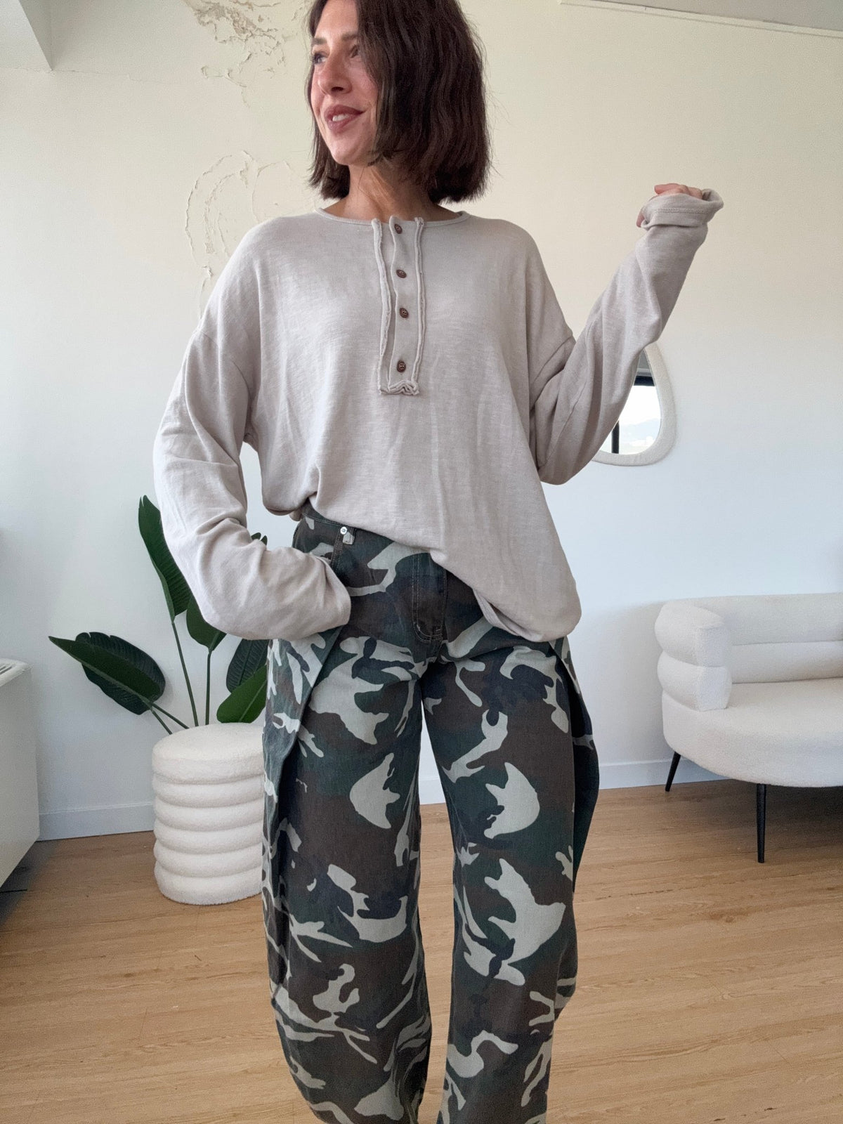 Jeans barrel camouflage - GGlam